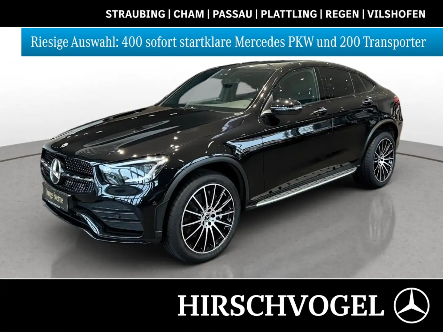 Mercedes-Benz GLC 300 e 4M AMG-Line+Night+AHK+KEYLESS+MBUX+Kam Schwarz - 1