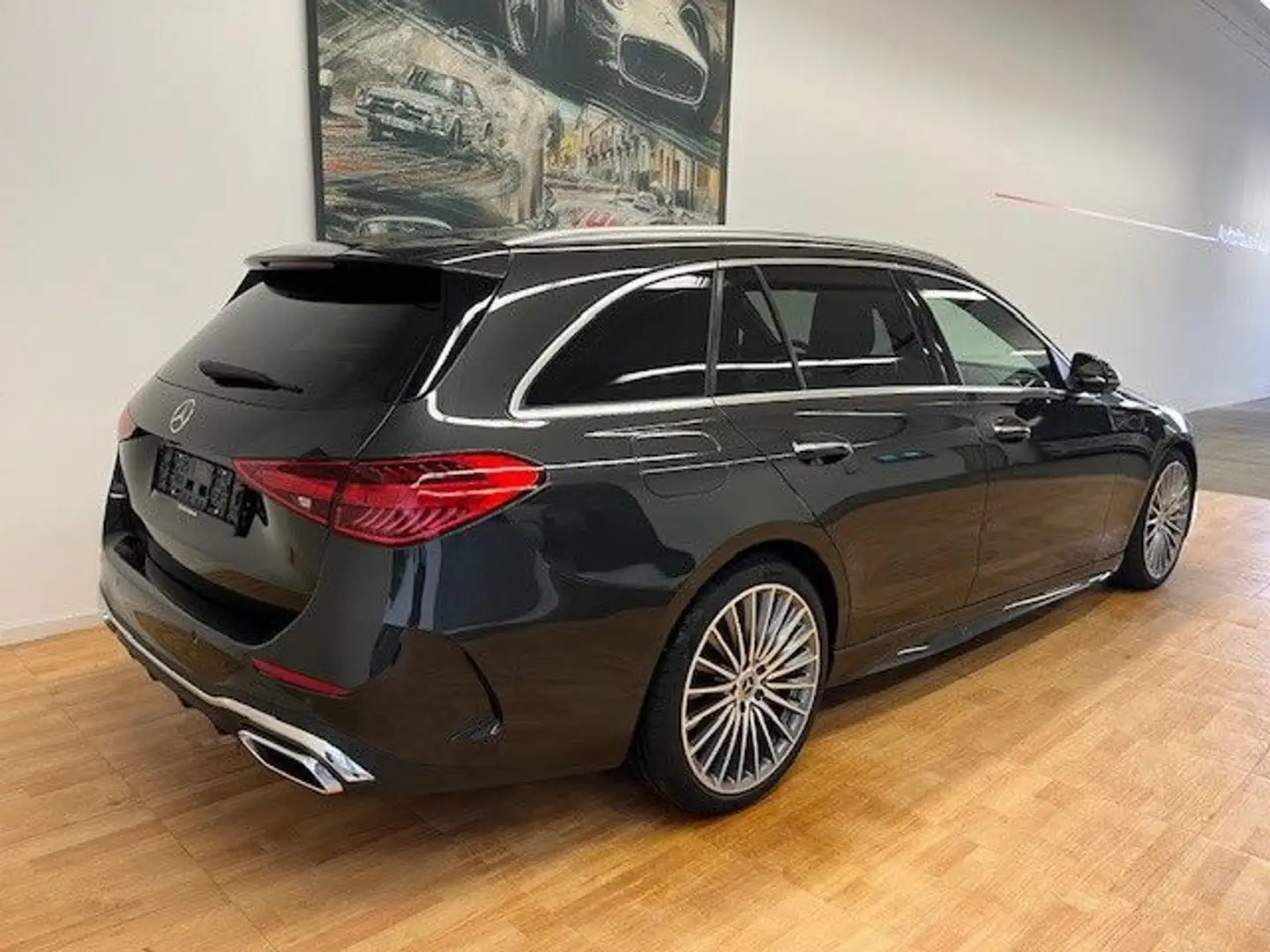 Mercedes-Benz C 300 T d AMG-Line Leder grau 19 Zoll MBUX Grau - 2