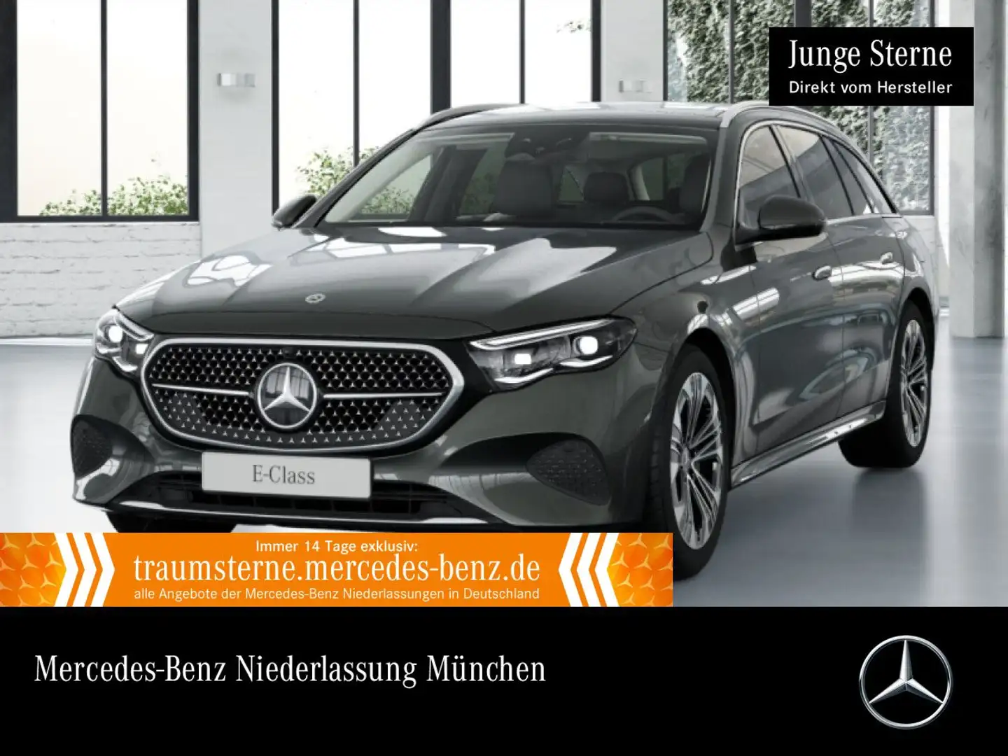 Mercedes-Benz E 300 e T Hybrid Avantgarde Fahrass 360° Pano HUD Grau - 1