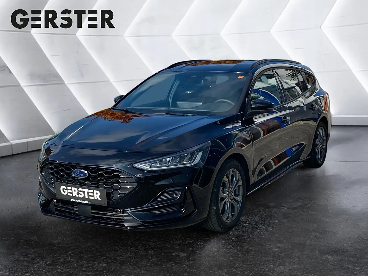 Ford Focus Turnier 1,0 EcoBoost Hybrid ST-Line X Aut. Schwarz - 1