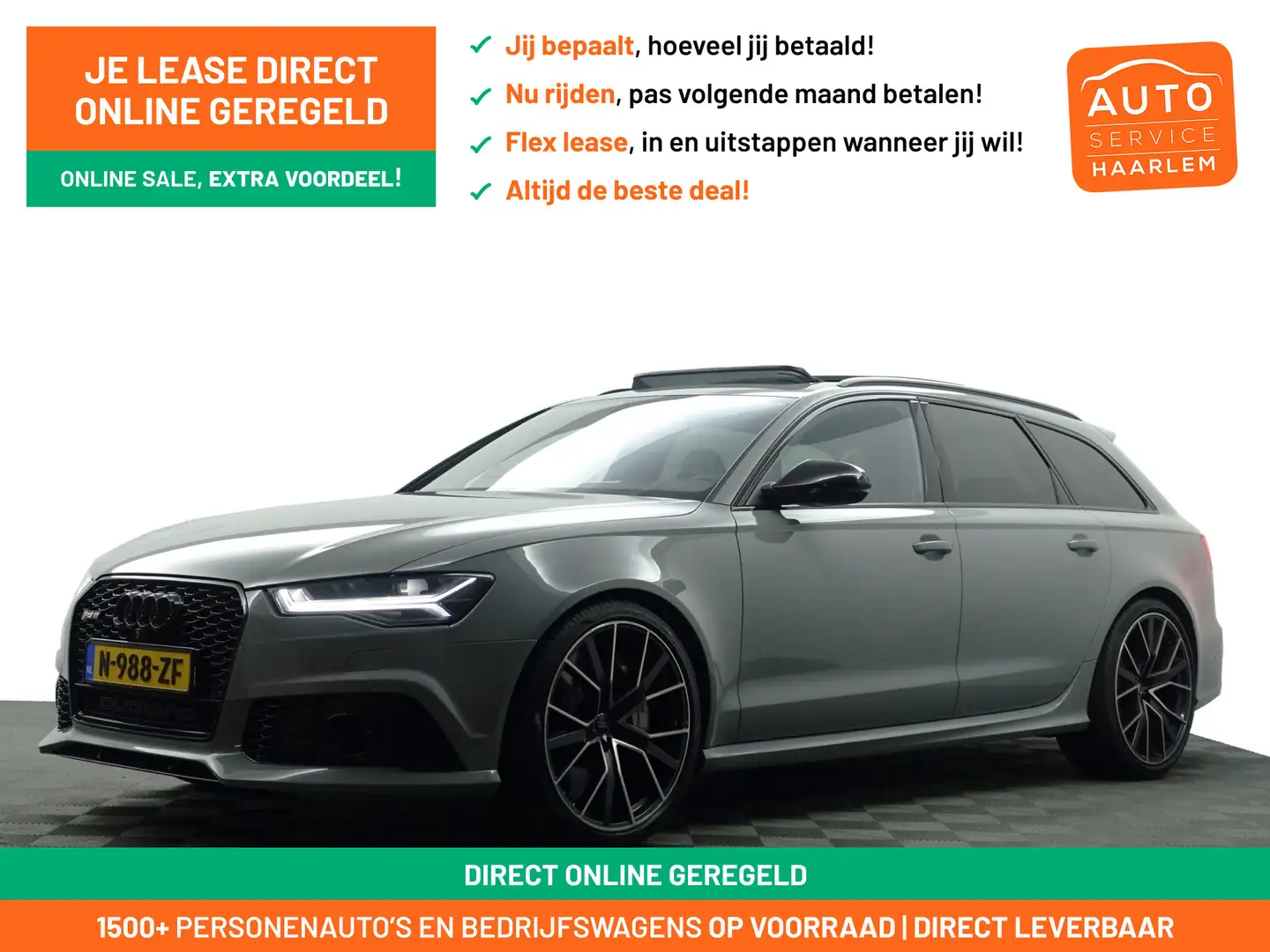 Audi RS6 A6 Avant 4.0 TFSI quattro Performance Pro Line Plu Grijs - 1