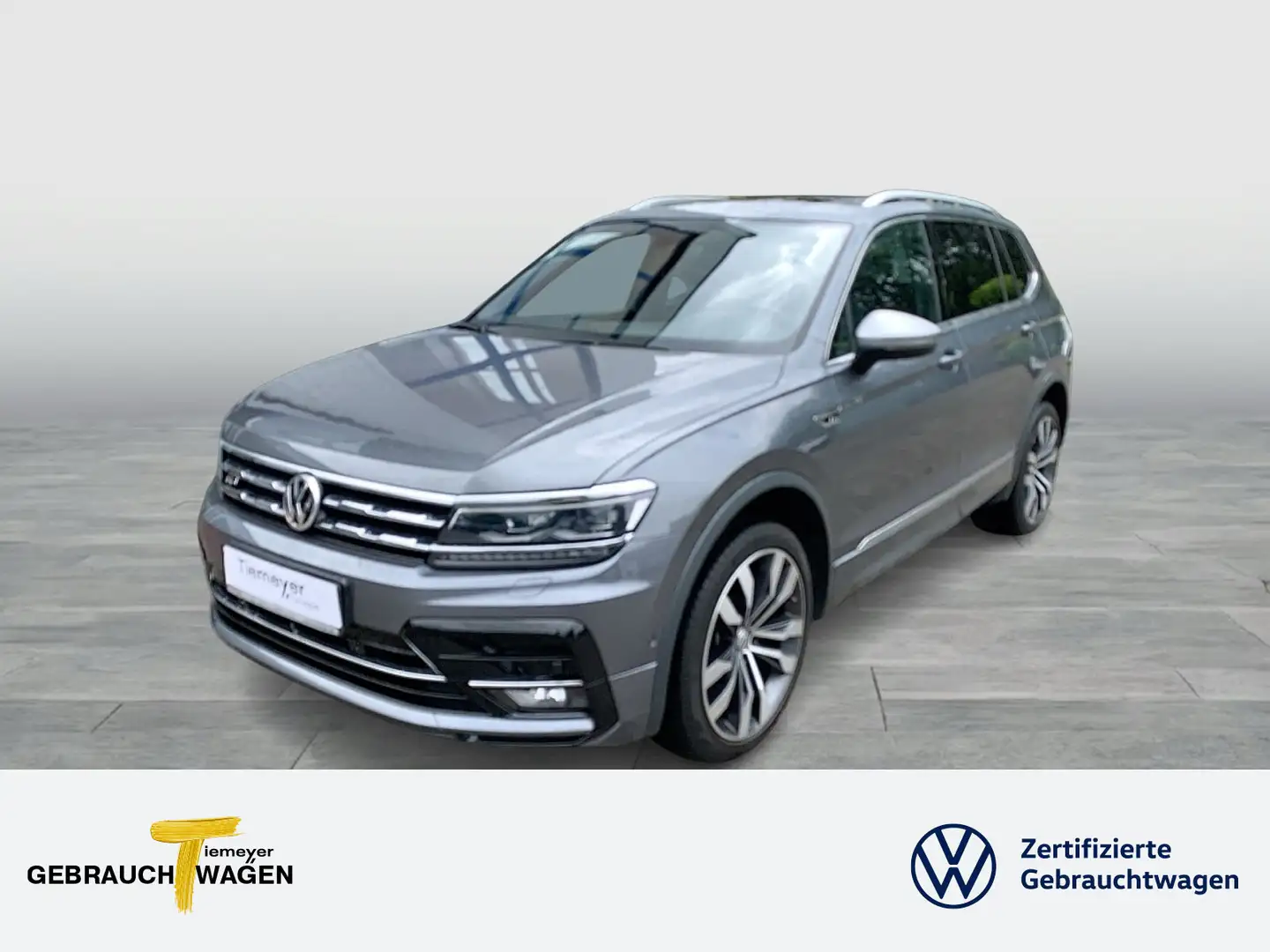 Volkswagen Tiguan Allspace 2.0 TDI DSG 4M R-LINE PANO LEDER Grijs - 1