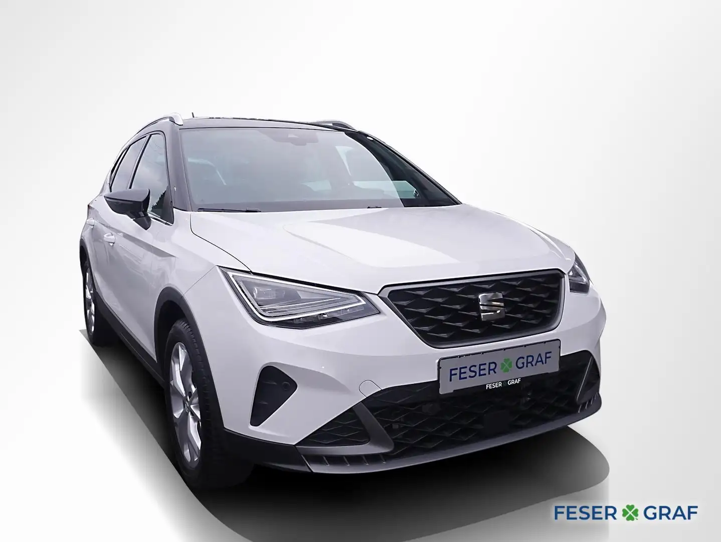SEAT Arona 1.0 TSI FR DSG ACC AHK Navi RüKa Sitzh. Weiß - 2