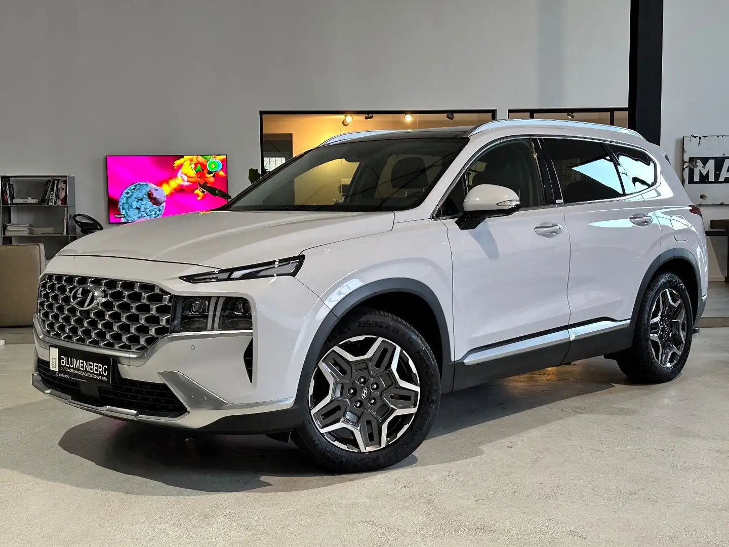 Hyundai SANTA FE Prime Plug-In Hybrid 4WD *Virtual,ACC* Blanc - 1