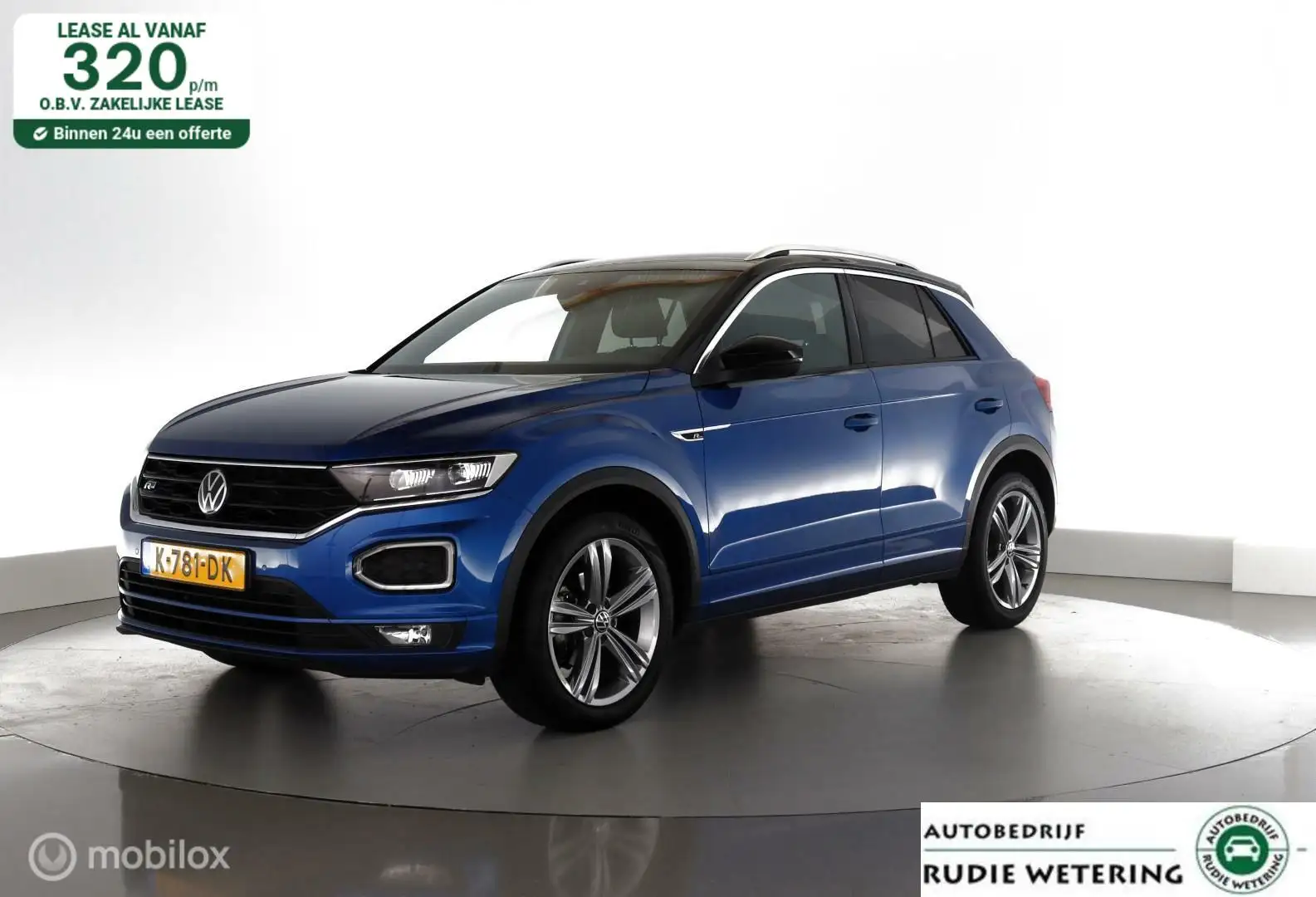 Volkswagen T-Roc 1.5 TSI 150PK Sport R-Line trekhaak|led|nav|cam|ac Blau - 1