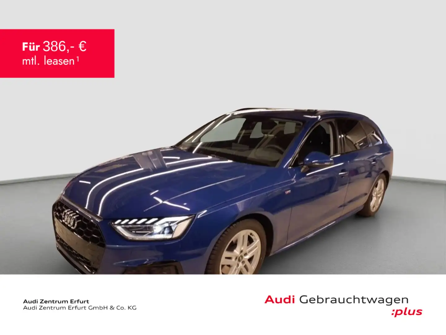 Audi A4 35 TDI S-tronic S line Bleu - 1