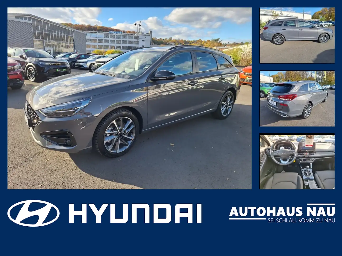 Hyundai i30 Kombi 1.0 Turbo Advantage inkl. Big Deal Gris - 1