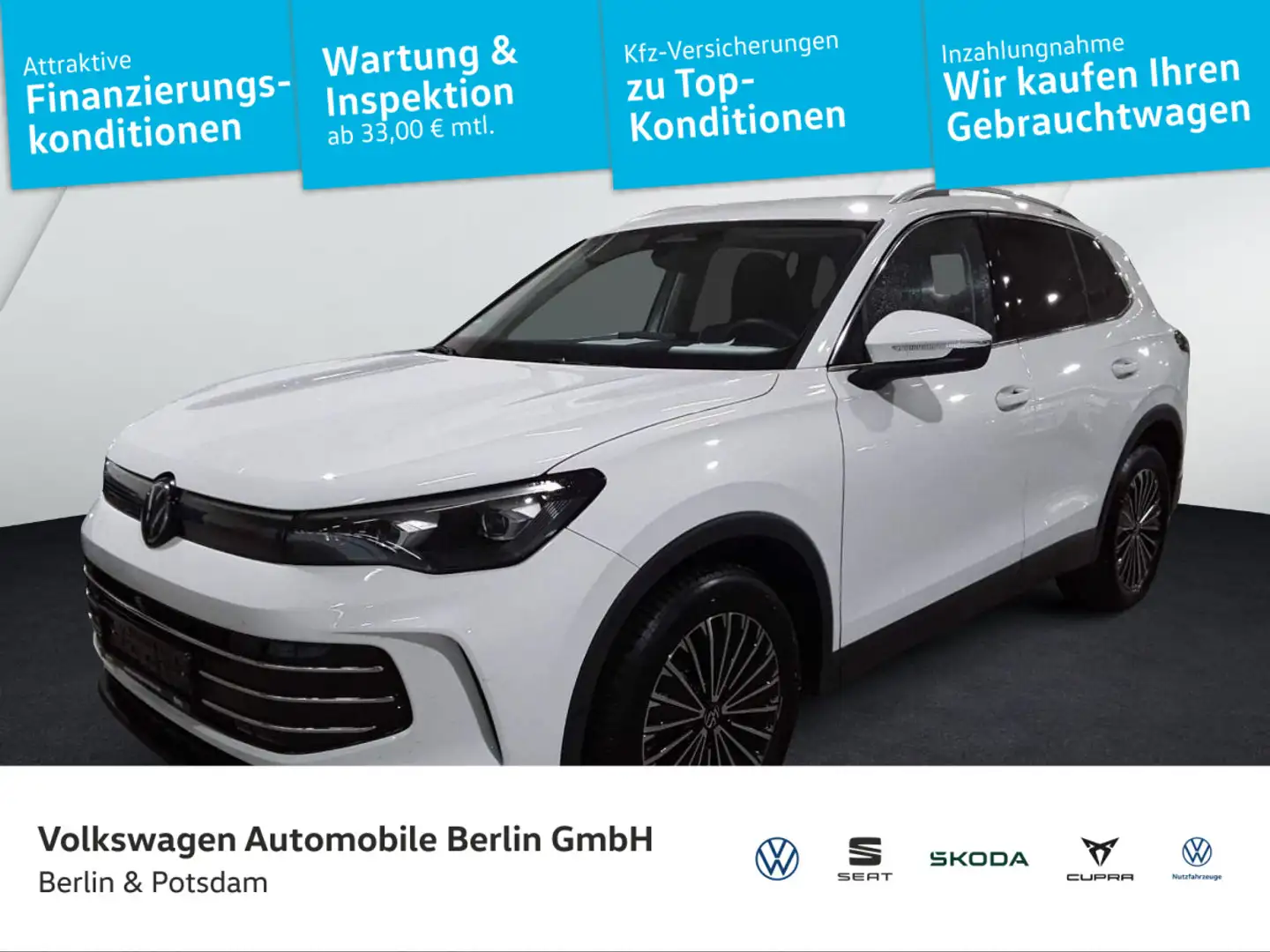 Volkswagen Tiguan 2.0 TDI Elegance Kamera IQ.LED AHK 360° Weiß - 1