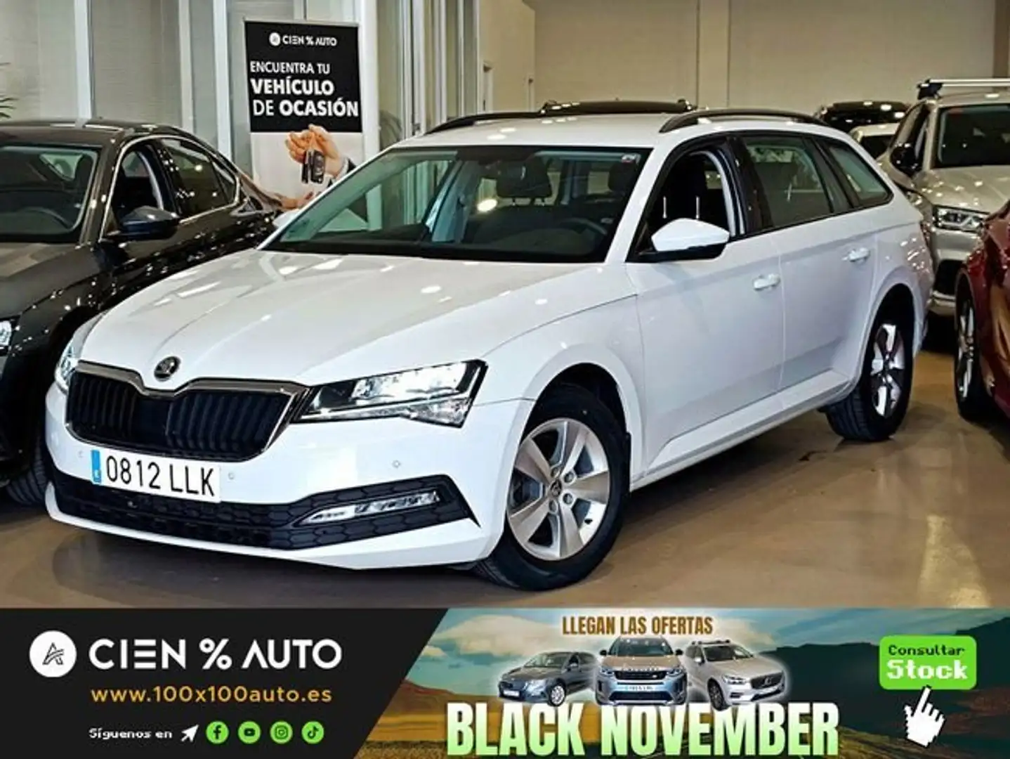 Skoda Superb Combi 2.0TDI Active DSG 90kW Blanc - 1