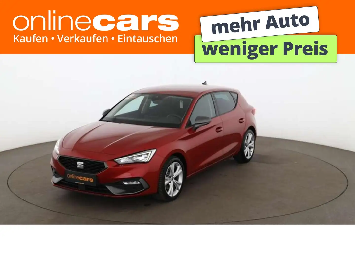 SEAT Leon 2.0 TDI FR Aut LED RADAR NAVI SITZHZG R-CAM Rot - 1