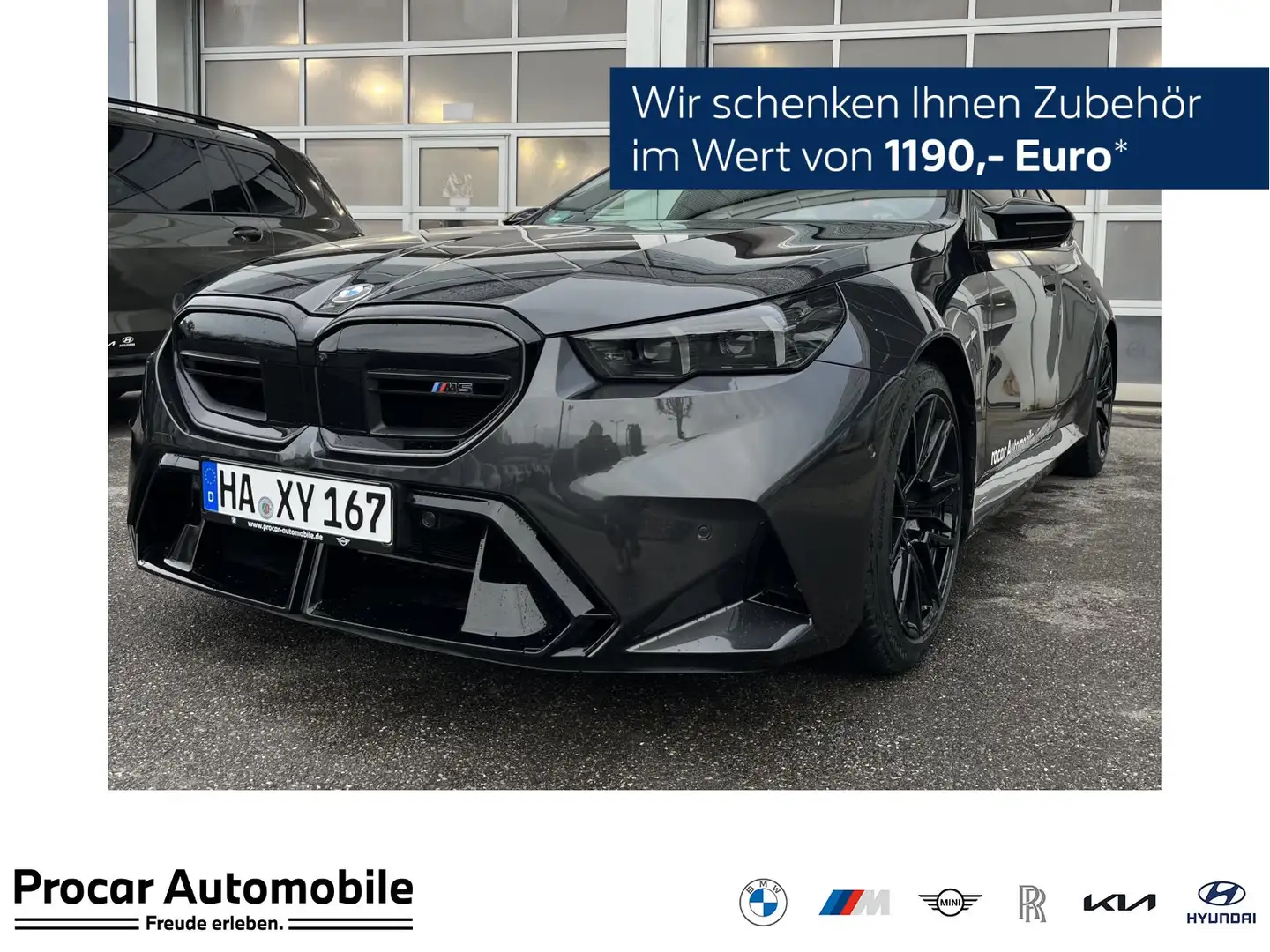 BMW M5 Touring 0,5%Versteu. VMAX PANO AHK Sitzlüft Gris - 1