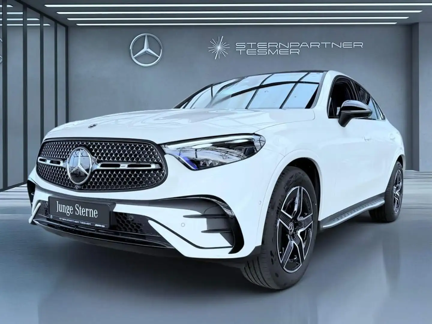 Mercedes-Benz GLC 200 4M Coupé AMG, Night, DIGITAL, Pano,DISTR Weiß - 1