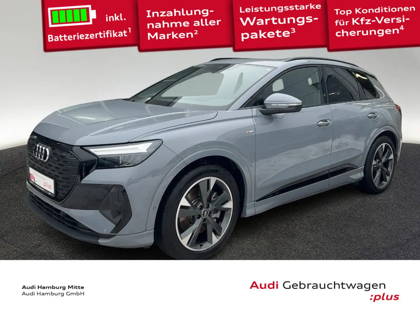 Audi Q4 e-tron Q4 40 e-tron 150 kW S line Pano Sitzhzg Grau - 1