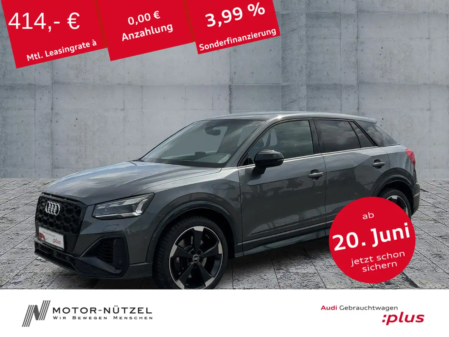 Audi SQ2 TFSI QU S-TR MATRIX+NAV+VC+PDC+ACC+AHK+19"LM Gris - 1