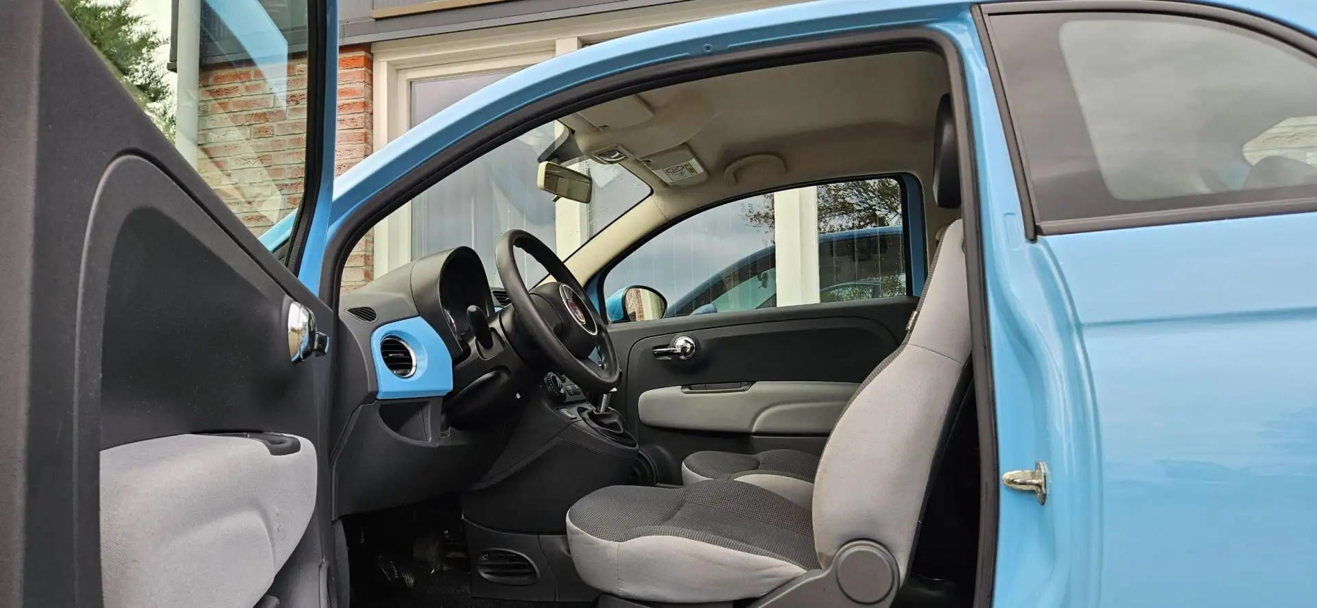 Fiat 500 1.0 TwinAir Pop Airco! NAP! Leuke/Nette Áuto! Blauw - 2