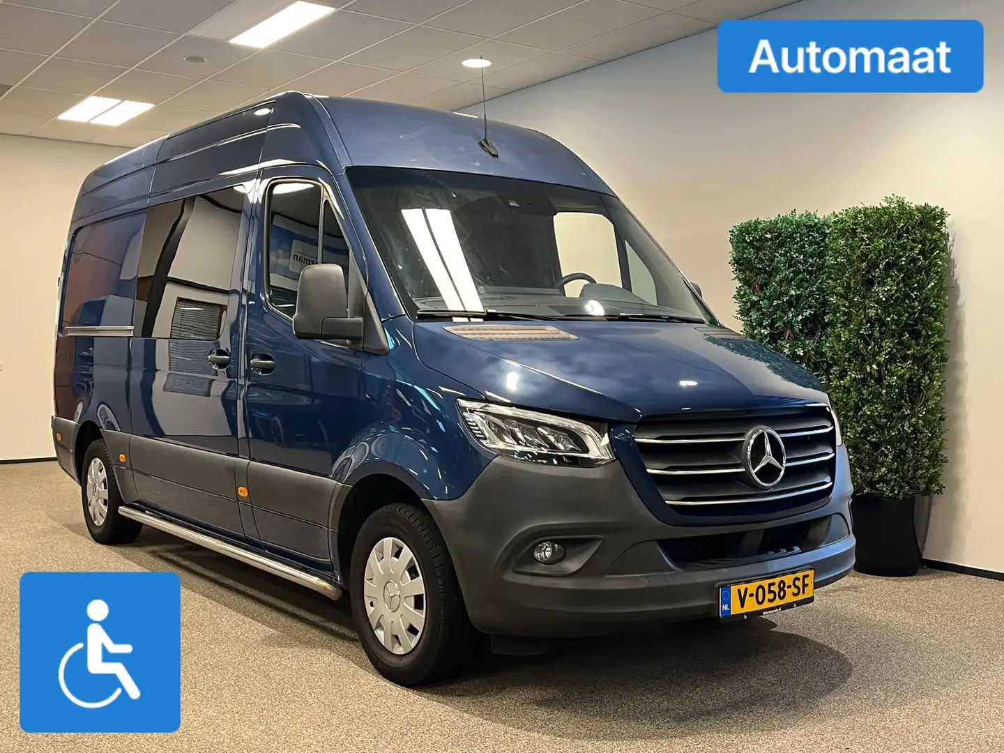 Mercedes-Benz Sprinter L2H2 Rolstoelbus Automaat HBR+SG Bleu - 1