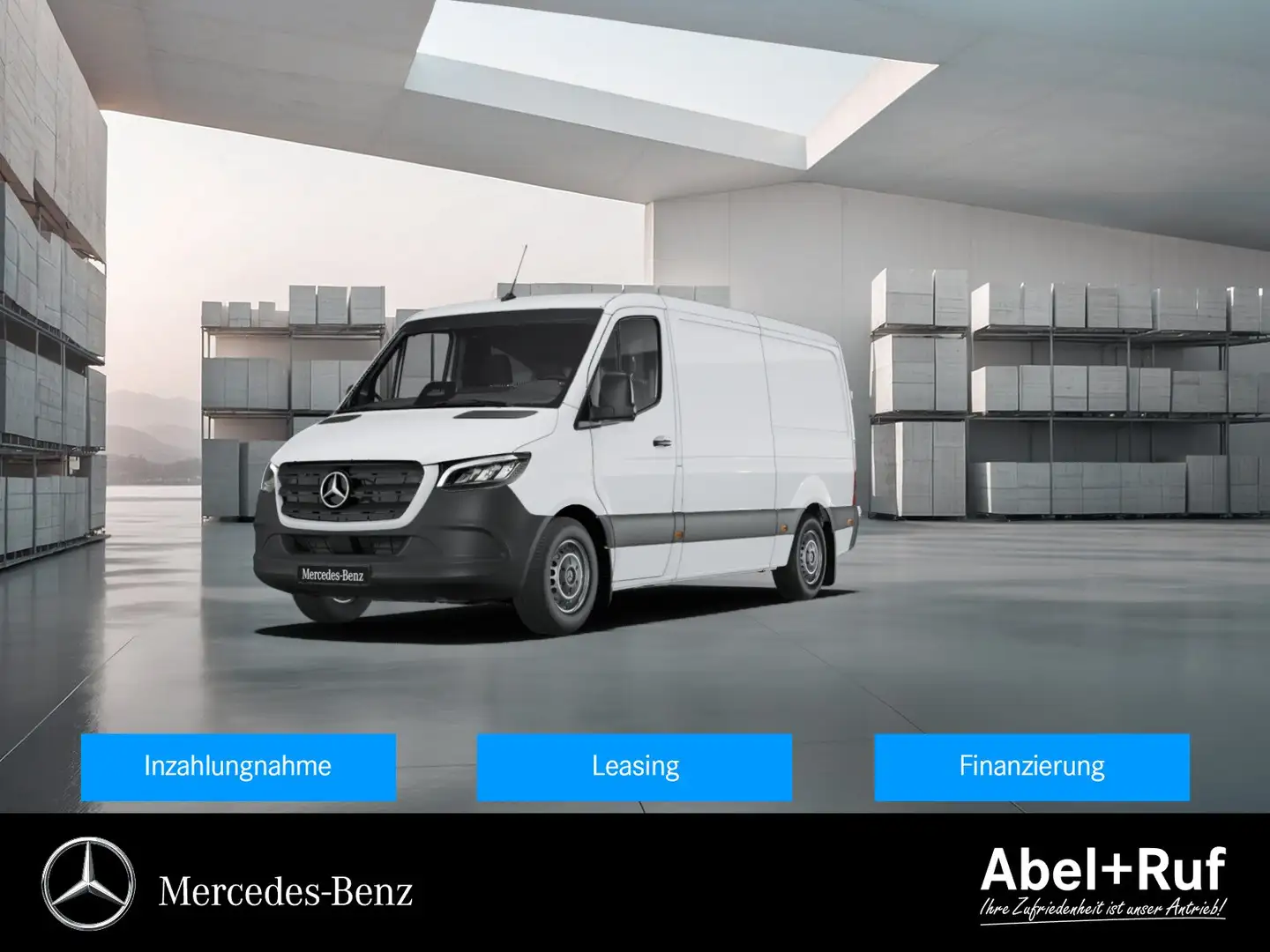 Mercedes-Benz Sprinter 319 CDI Kasten SELECT Standard DIST+AHK Weiß - 1