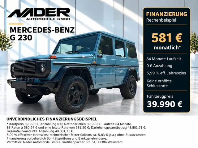 Mercedes-Benz G 230 | STEYR-D-PUCH | 4x4 | AHK | Oldtimer