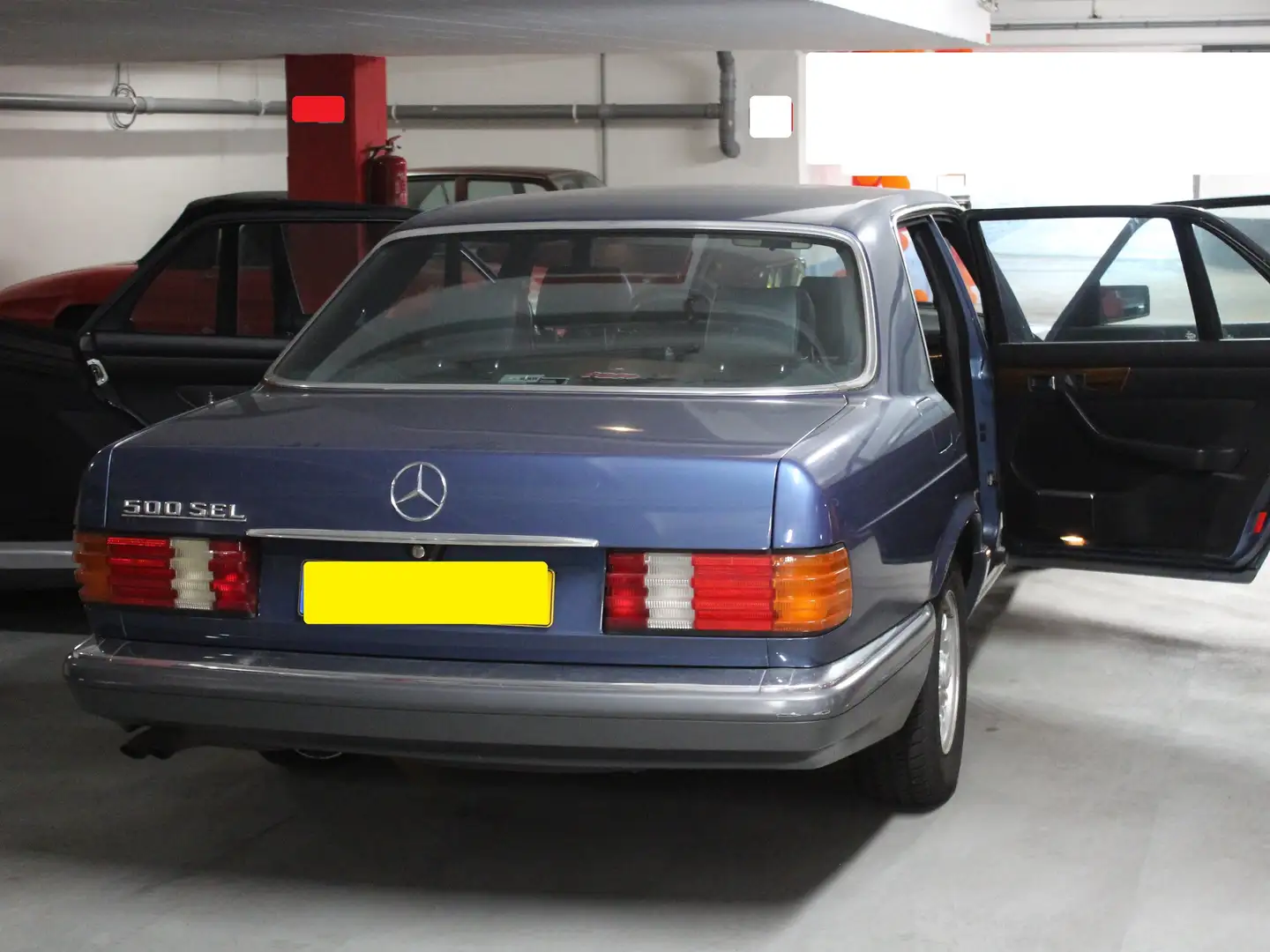 Mercedes-Benz 500 SEL Bleu - 1