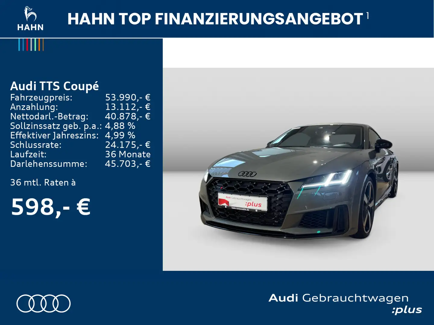 Audi TTS 2.0 TFSI quattro S-tronic Navi Matrix Grey - 2