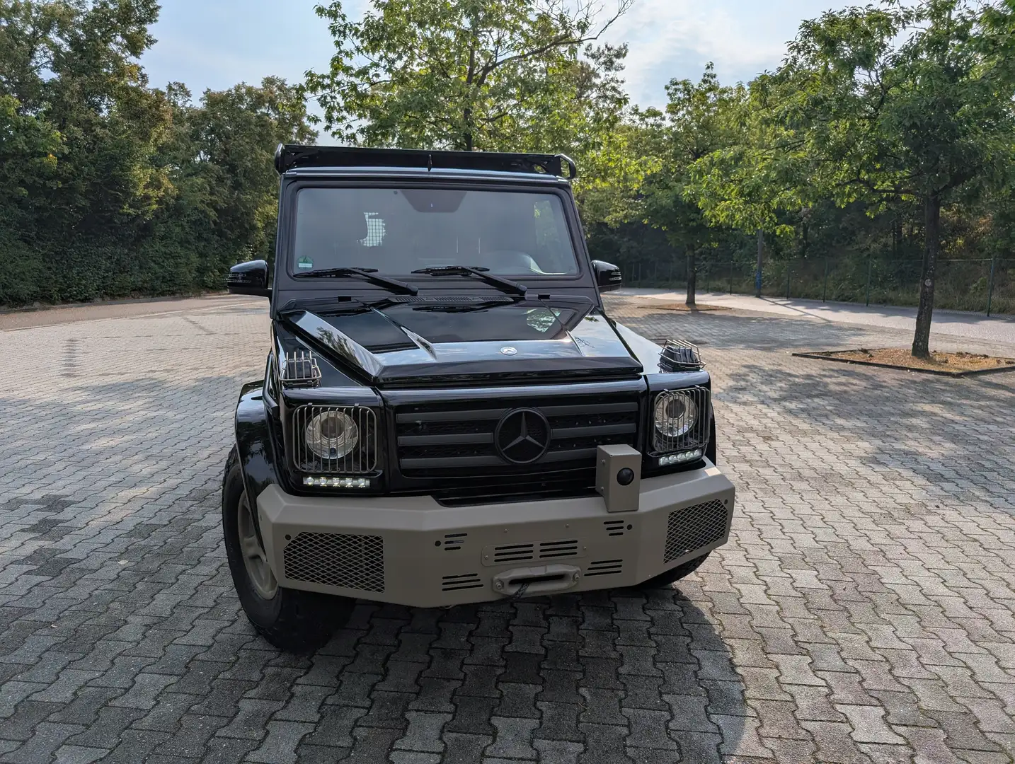 Mercedes-Benz G 350 G-Klasse W463 Umbau: Höhergelegt, Seilwinde Schwarz - 2