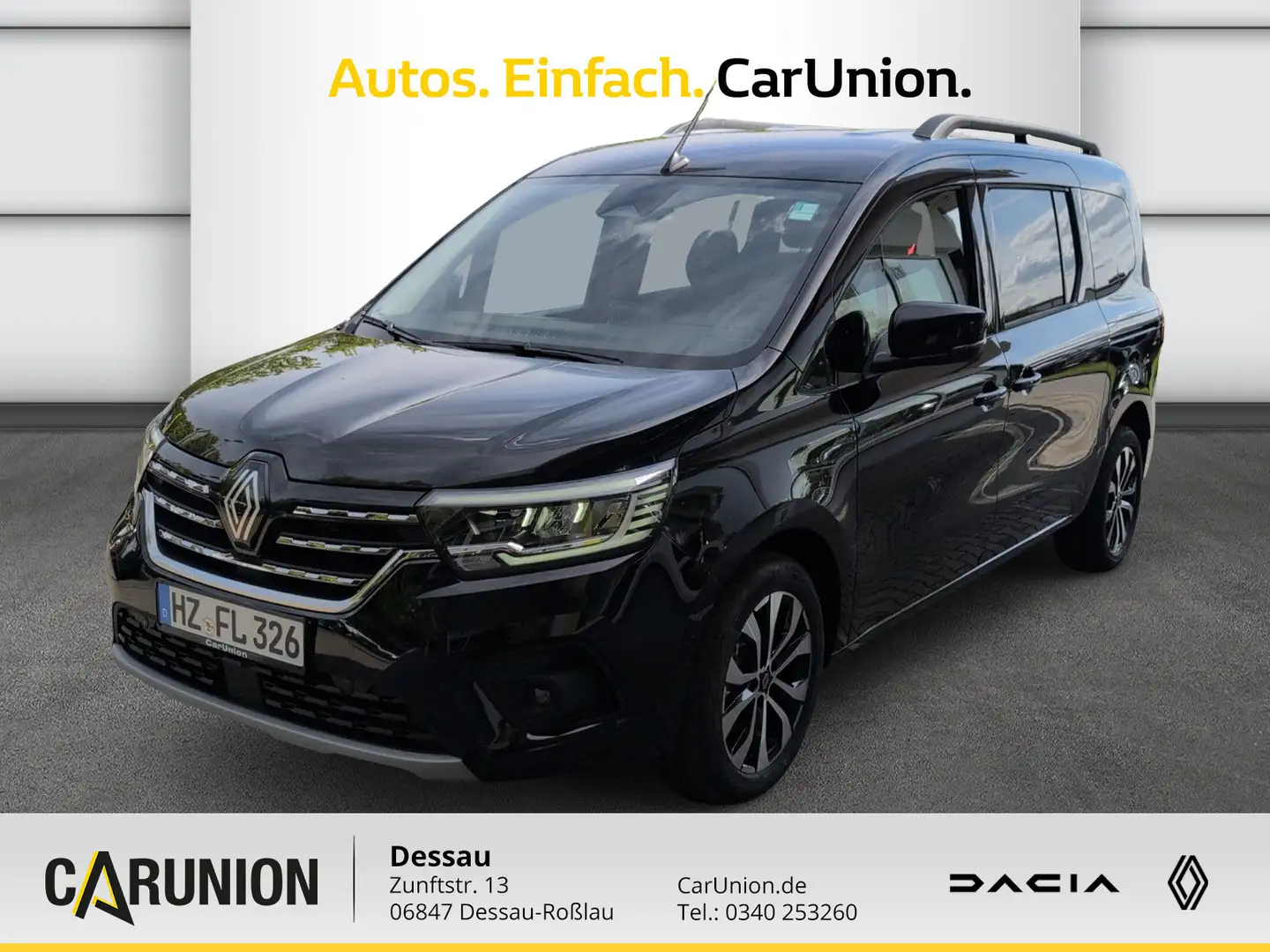 Renault Kangoo PKW GRAND TECHNO TCe 130 EDC Schwarz - 1