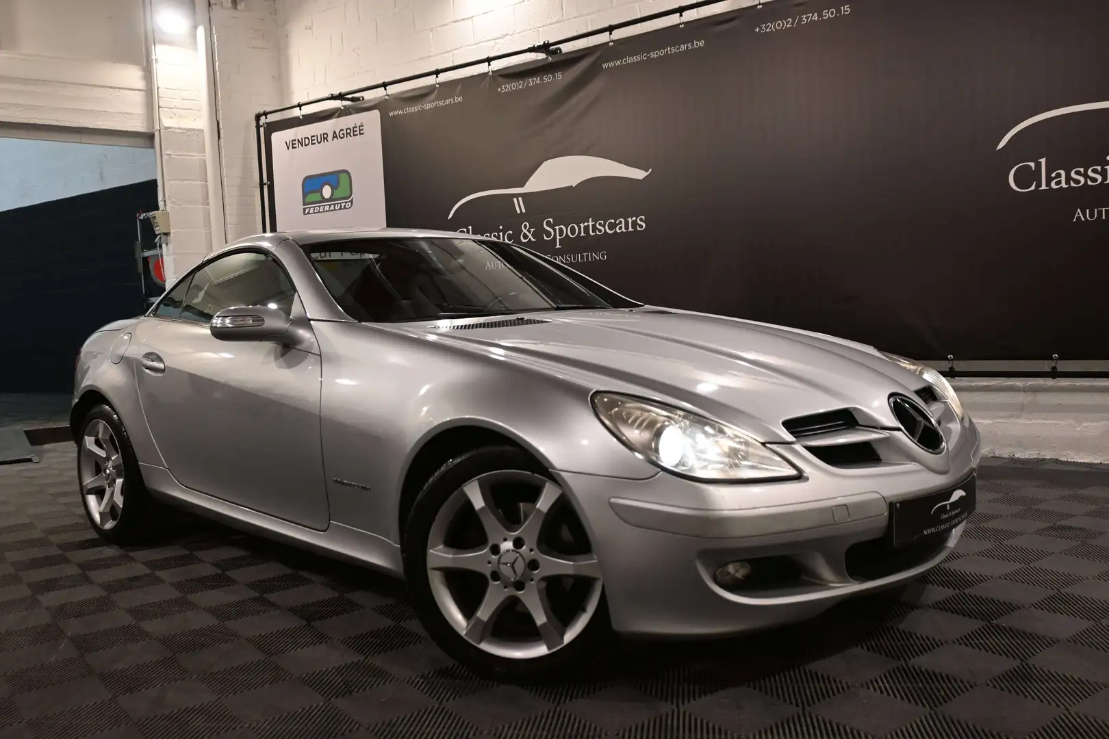 Mercedes-Benz SLK 200 KOMPRESSOR / AUTO / AIRSCARF / GPS NAVI / CRUISE Gris - 2