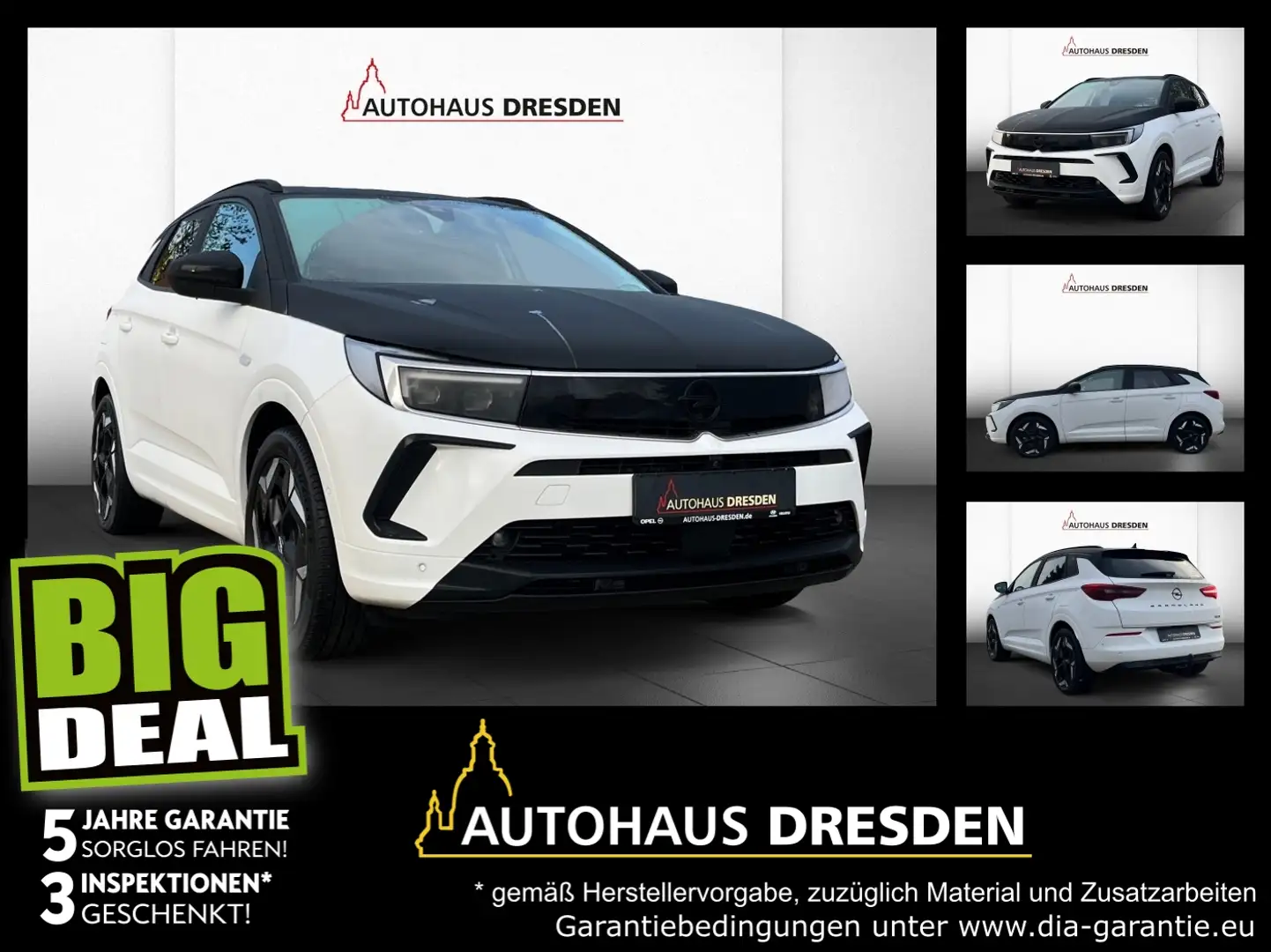 Opel Grandland 1.6 Turbo GSe 4 ACC+LED+Navi+SHZ Blanc - 1