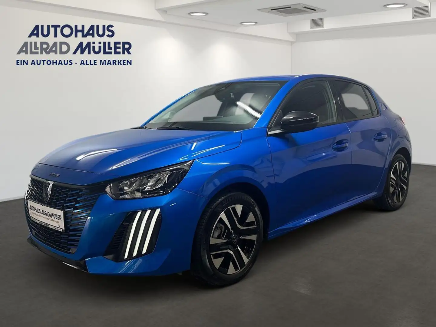 Peugeot 208 Allure 1.2 PT 100 CAM+Carplay+Keyless+PDC vo+hi Blau - 1