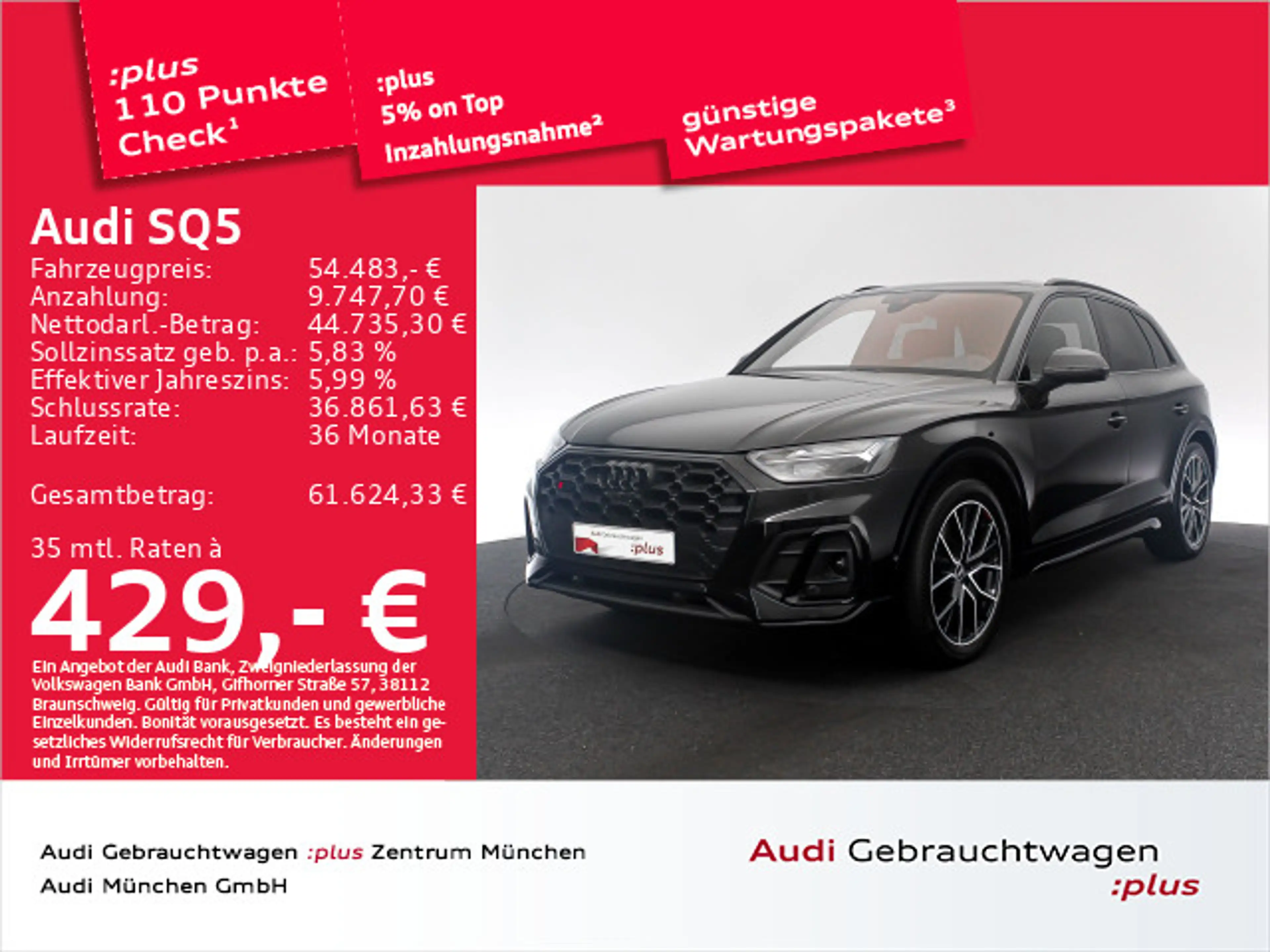 Audi SQ5 TDI tiptr. Luftfed/Pano/Navi+
