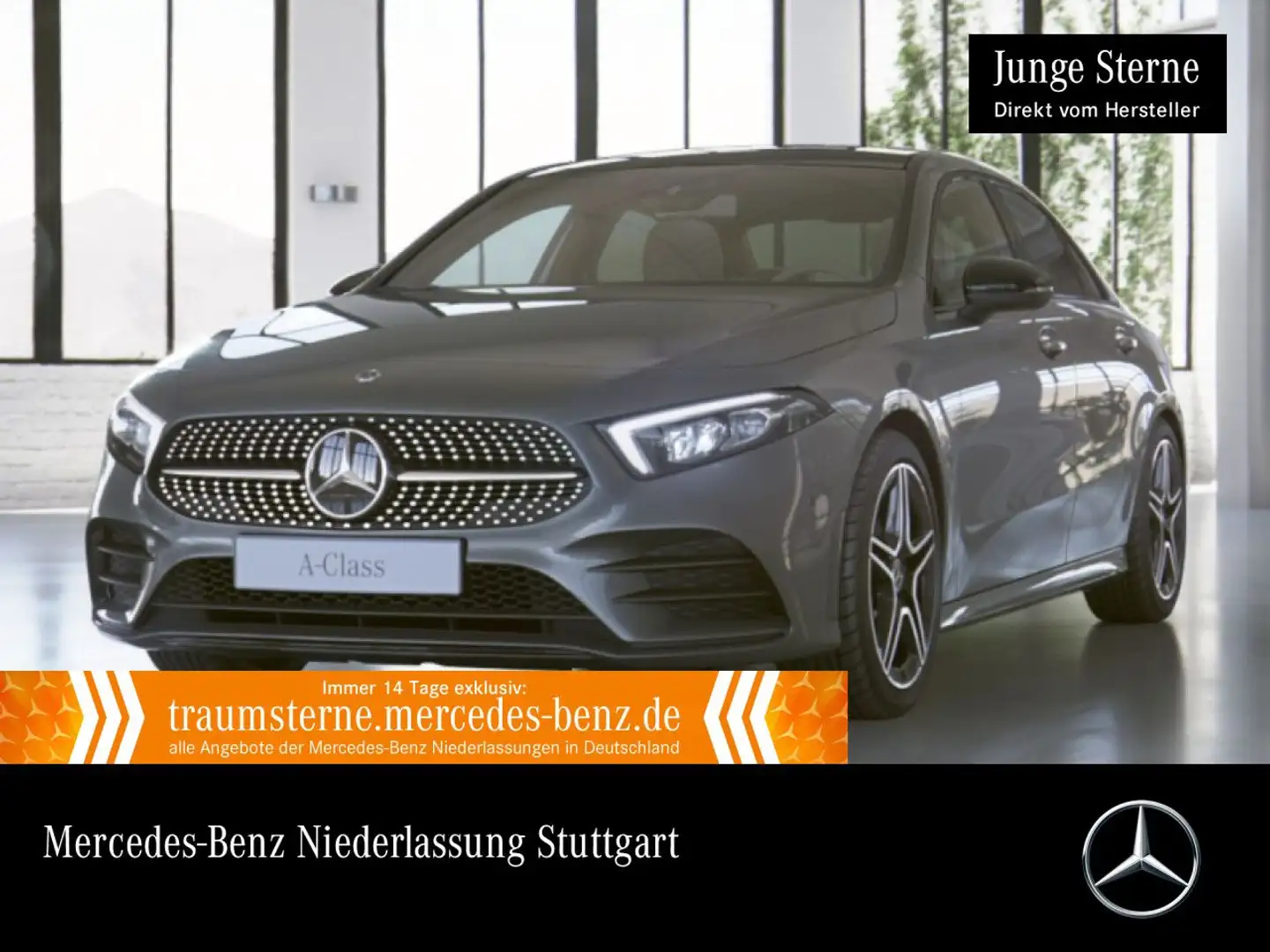 Mercedes-Benz A 250 Lim AMG+NIGHT+PANO+LED+KAMERA+TOTW+7G Grau - 1