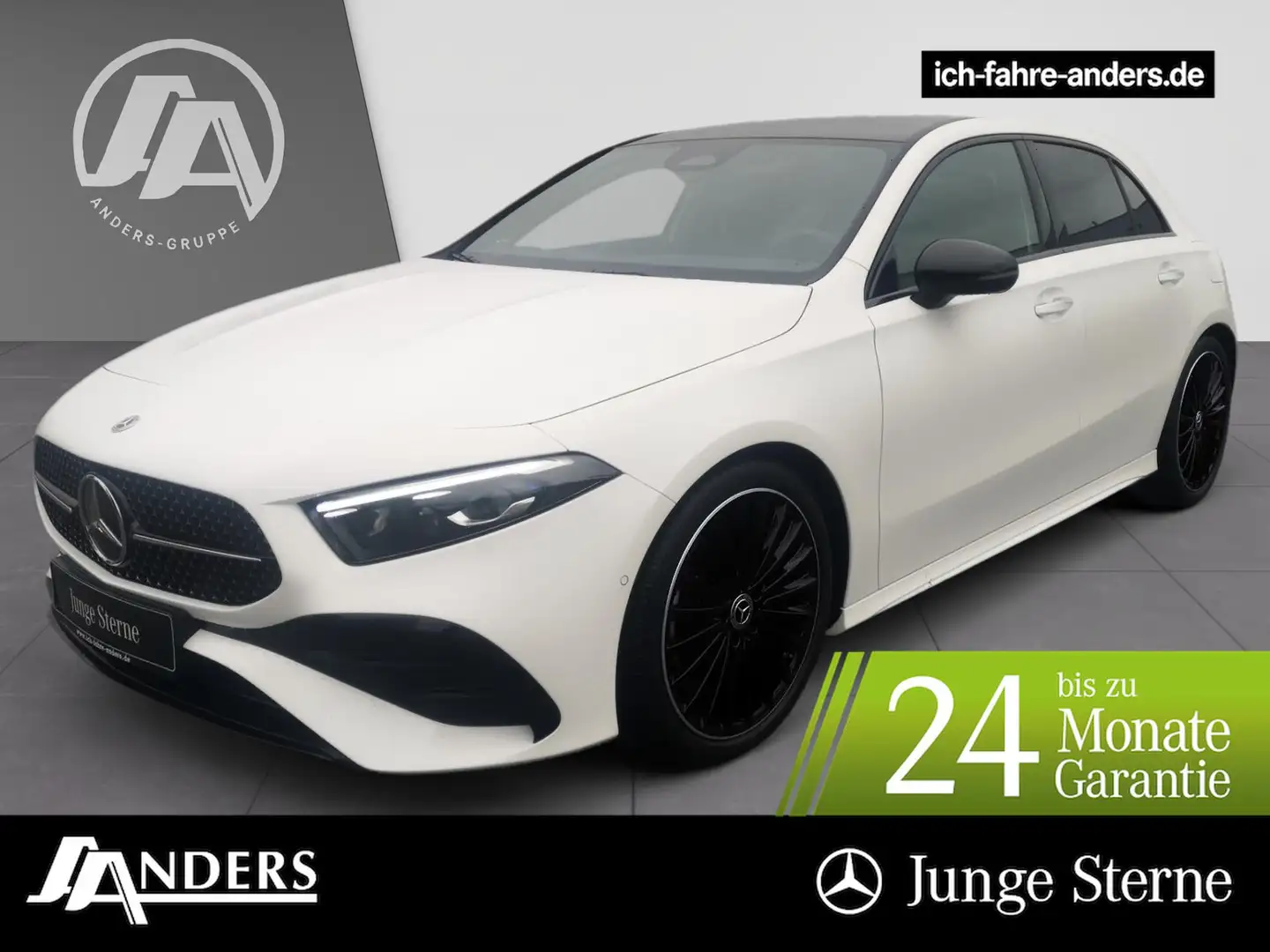Mercedes-Benz A 200 AMG AdvPlus+Pano+Burm+Distr+LED+Key+Night Blanc - 1