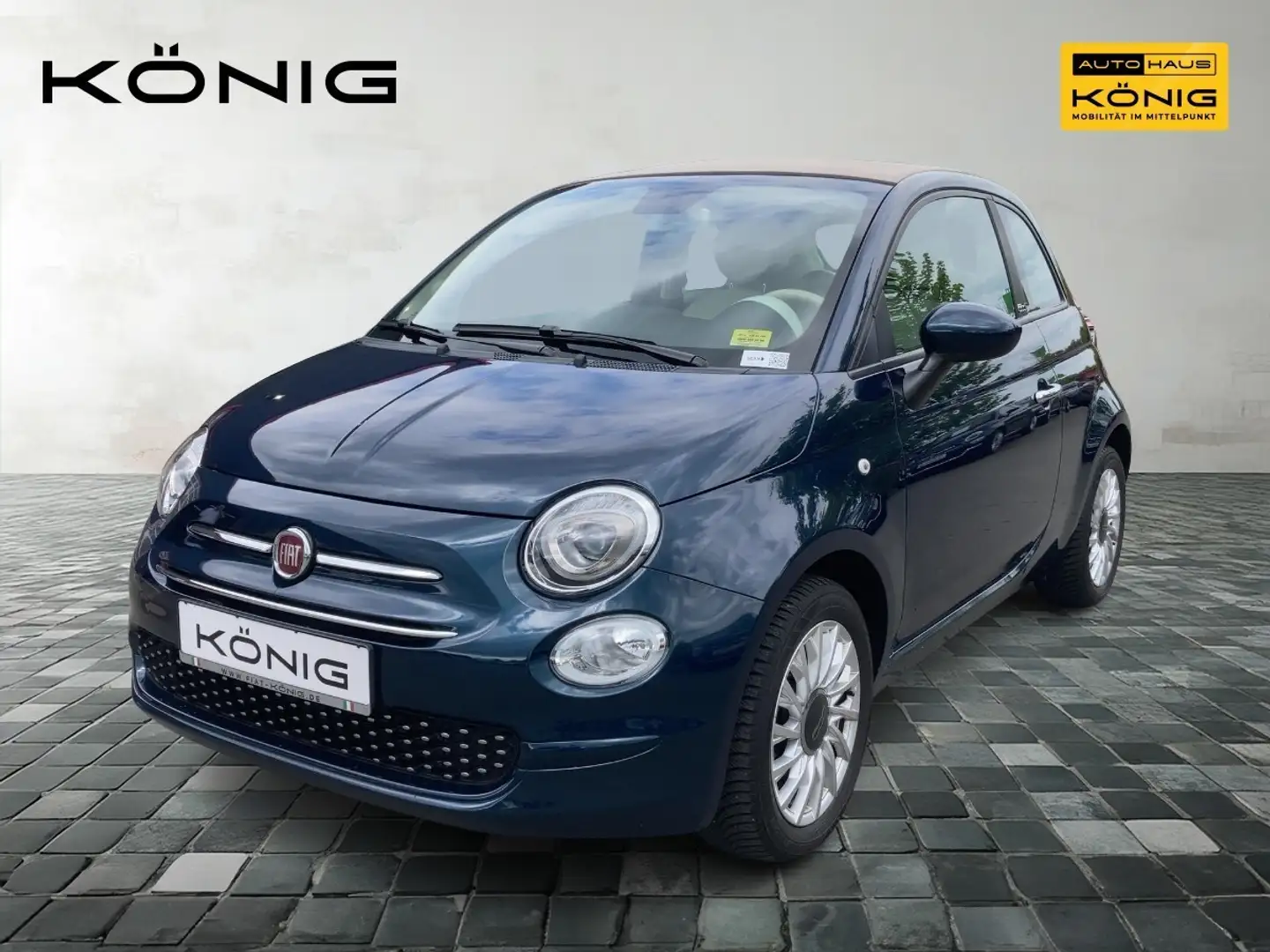 Fiat 500C LOUNGE 51kW  Allwetterreifen*Einparkhilfe Blauw - 1