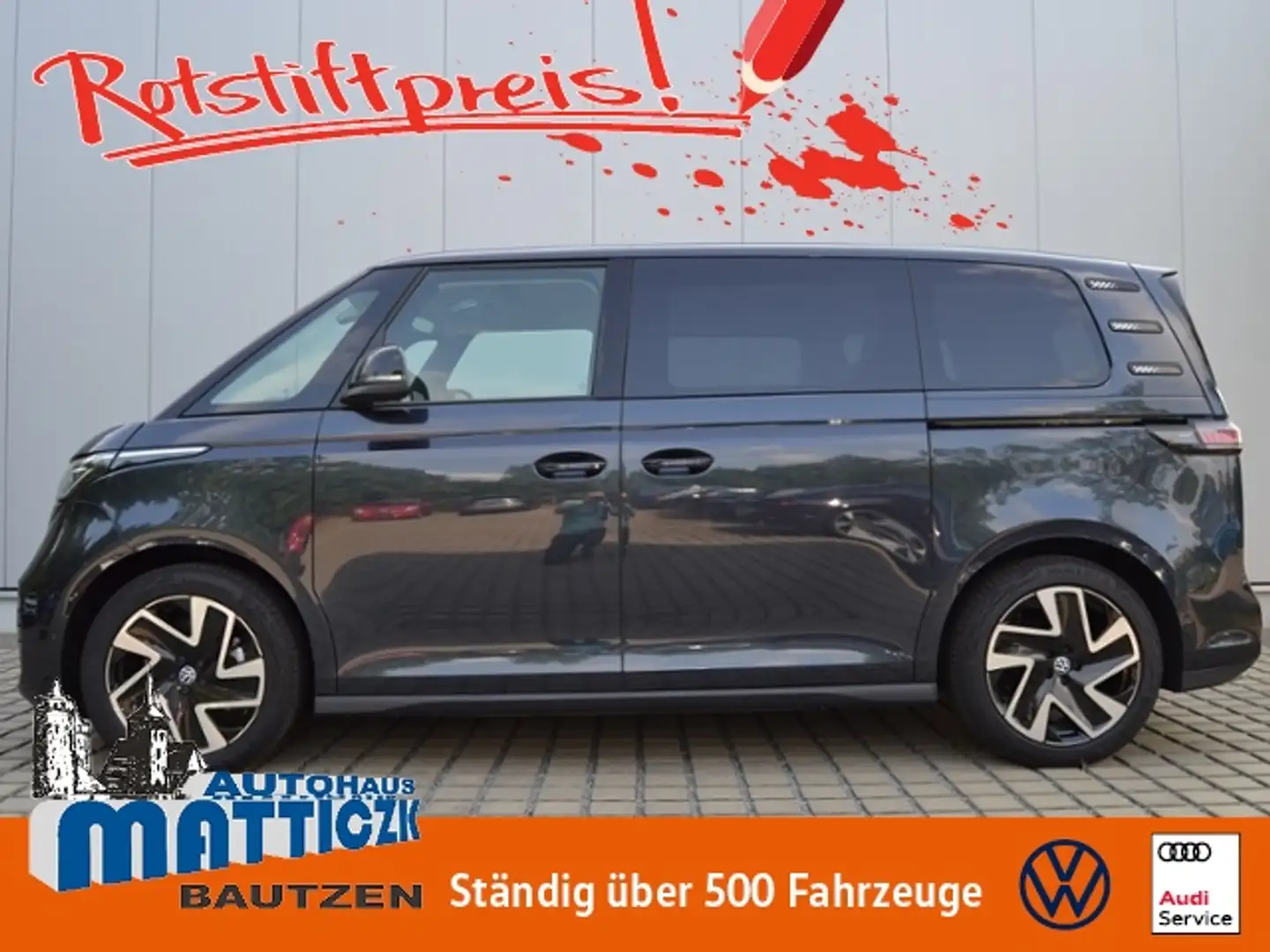 Volkswagen ID. Buzz Pro AHK/20-ZOLL/MATRIX/NAVI-PRO/DESIGN+KOMFORT+IN Blau - 1