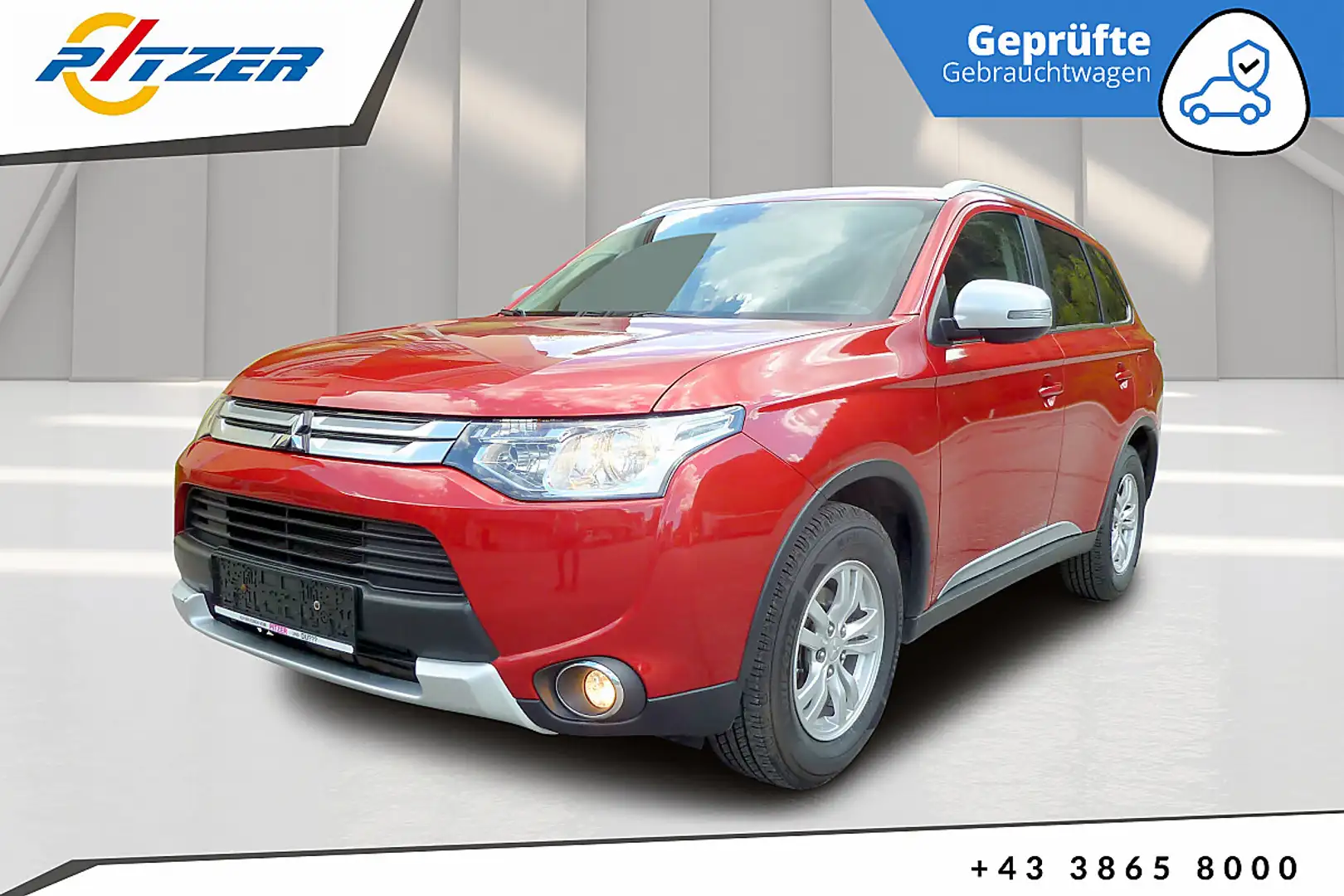 Mitsubishi Outlander 2,2 DI-D AS&G Intense Rot - 2