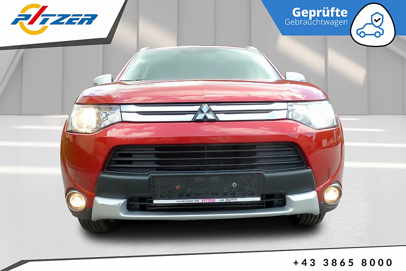 Mitsubishi Outlander 2,2 DI-D AS&G Intense Rot - 1