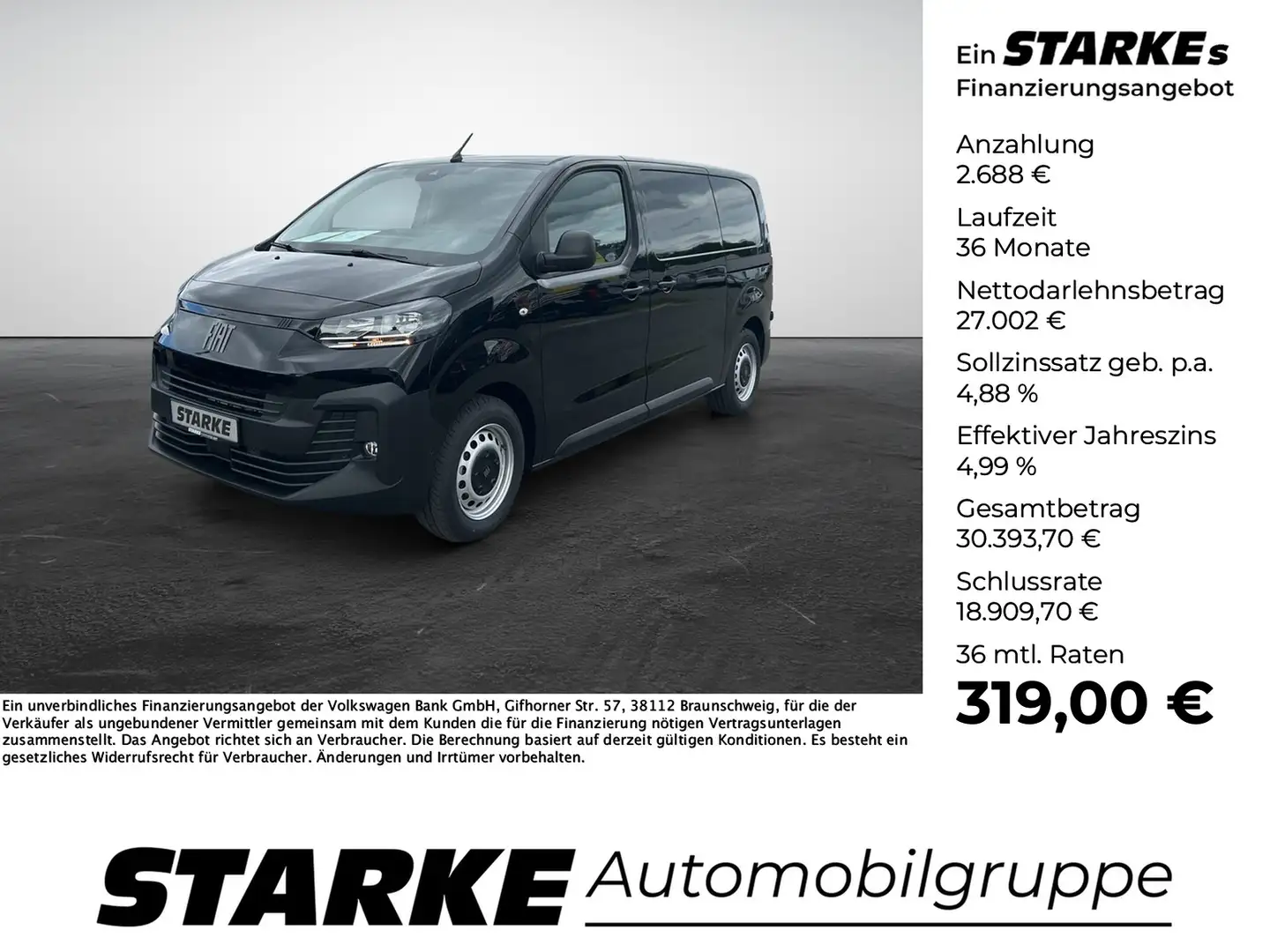 Fiat Scudo Serie 3 2.0 L2 Standard Negru - 1