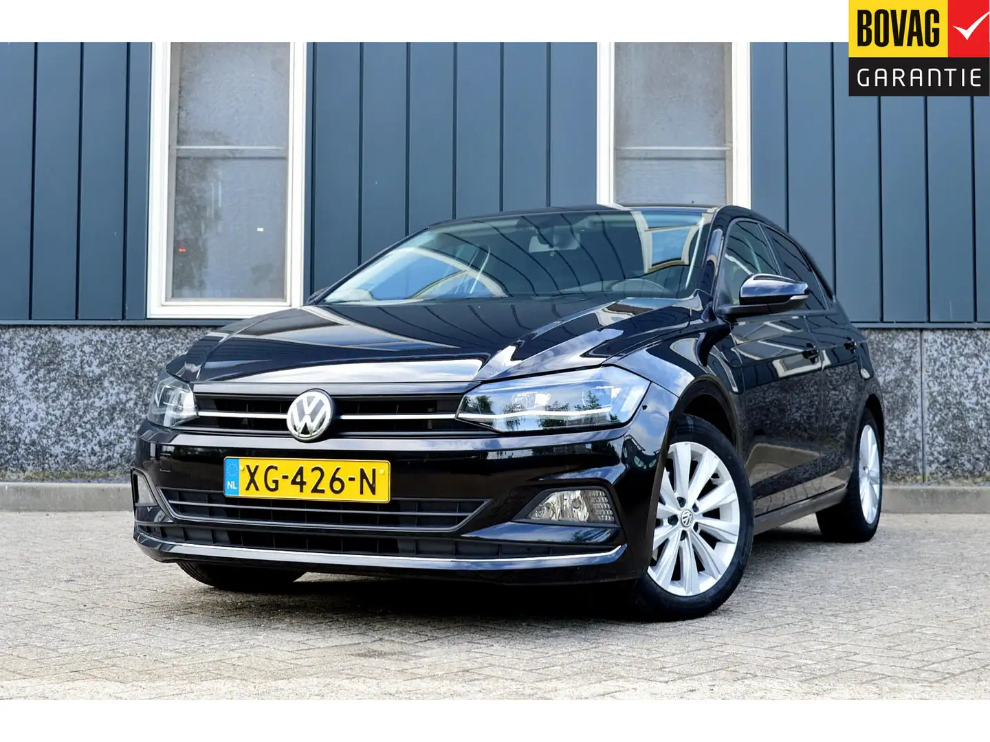 Volkswagen Polo 1.0 TSI Highline Rijklaarprijs-Garantie Led Naviga Noir - 1