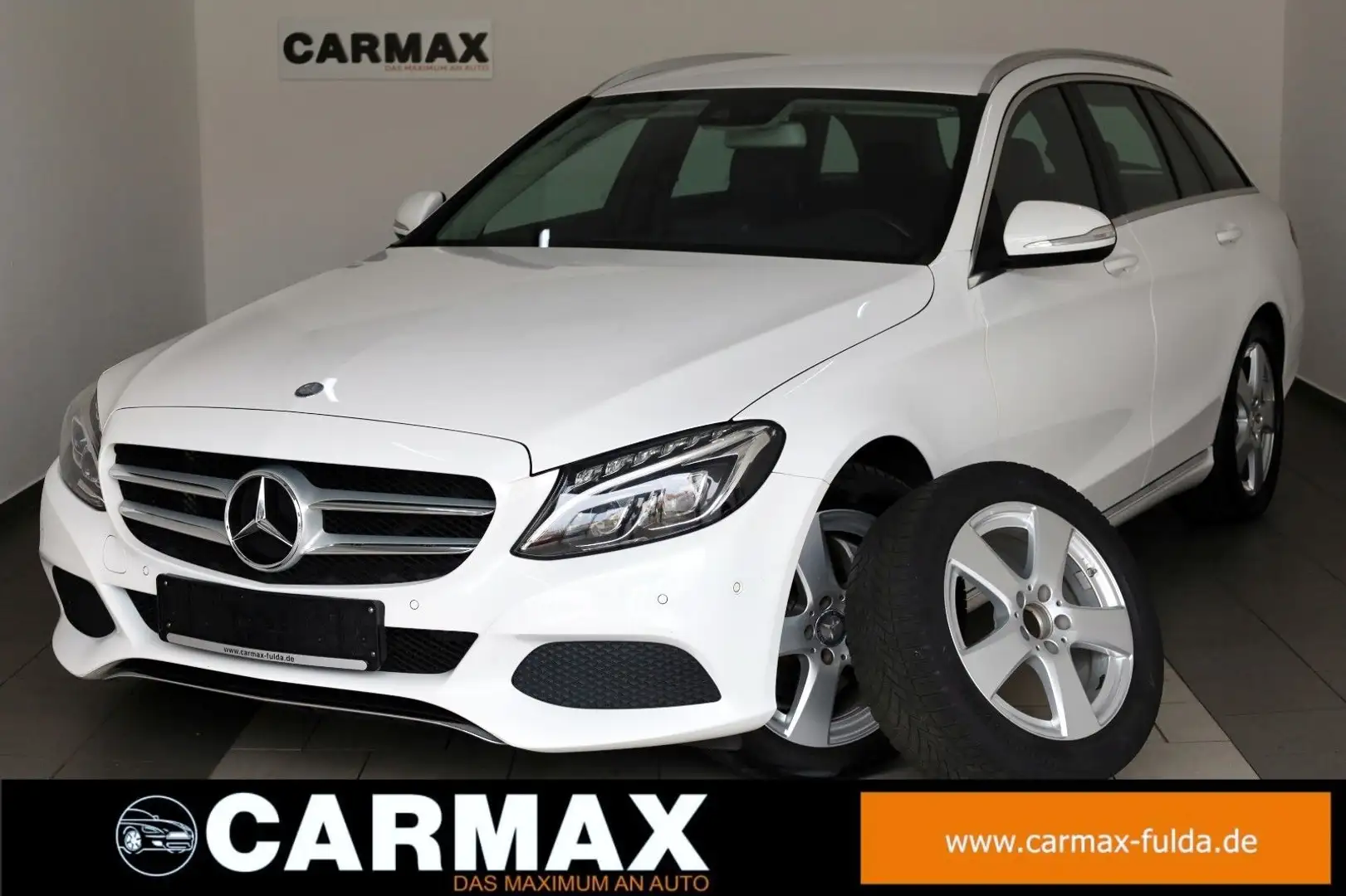 Mercedes-Benz C 250 d T T.Leder,Navi,LED,SH,PDC,el. AHK Blanc - 1