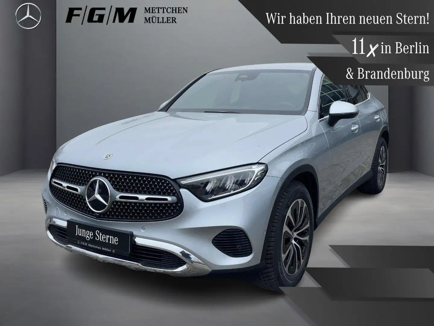Mercedes-Benz GLC 200 4M Coupé Avantgarde TWA|CarPlay|EasyPack Silber - 1