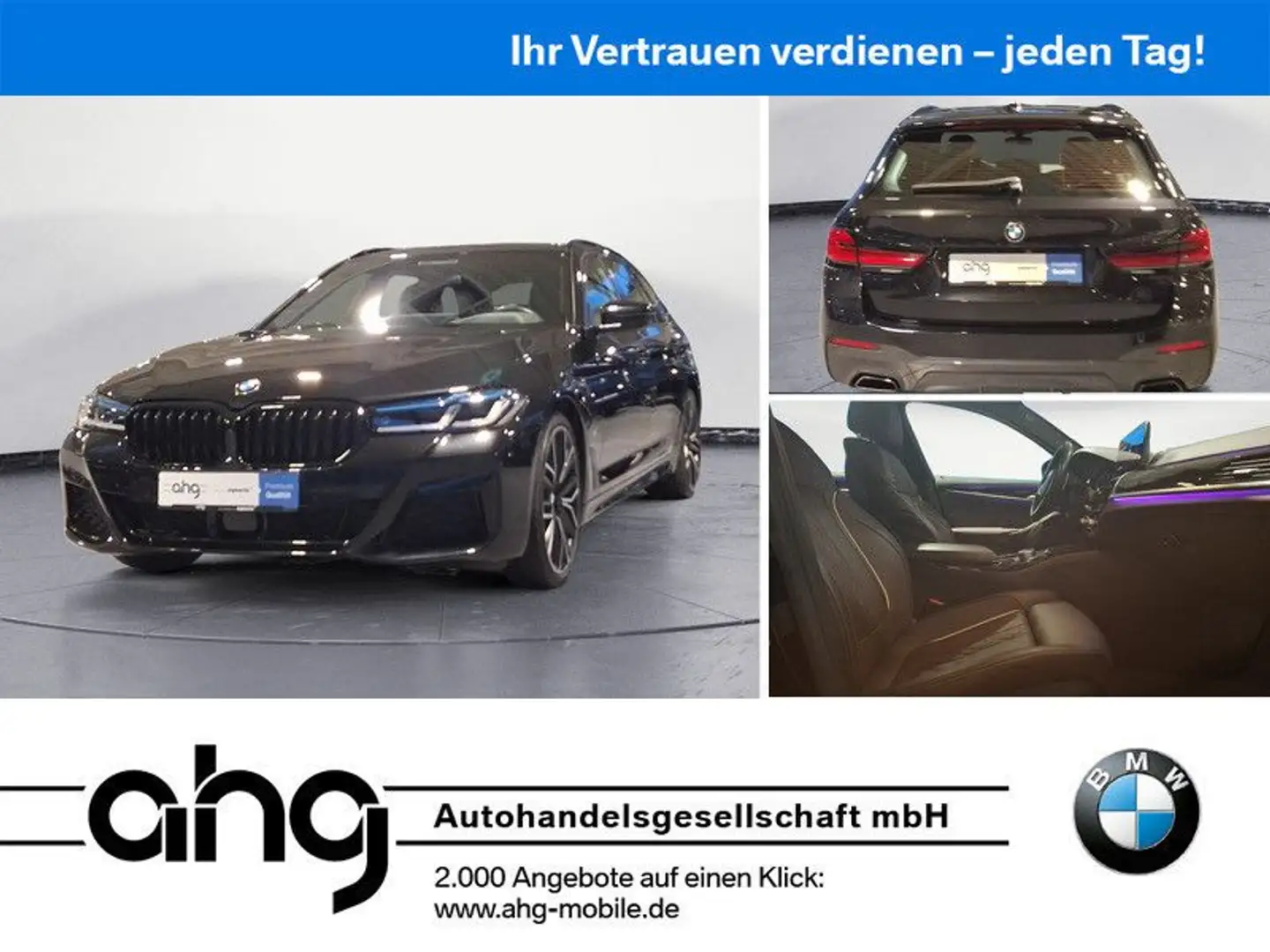 BMW 540 d xDrive Touring M Sport STHZ Laserlicht Pano Negru - 1