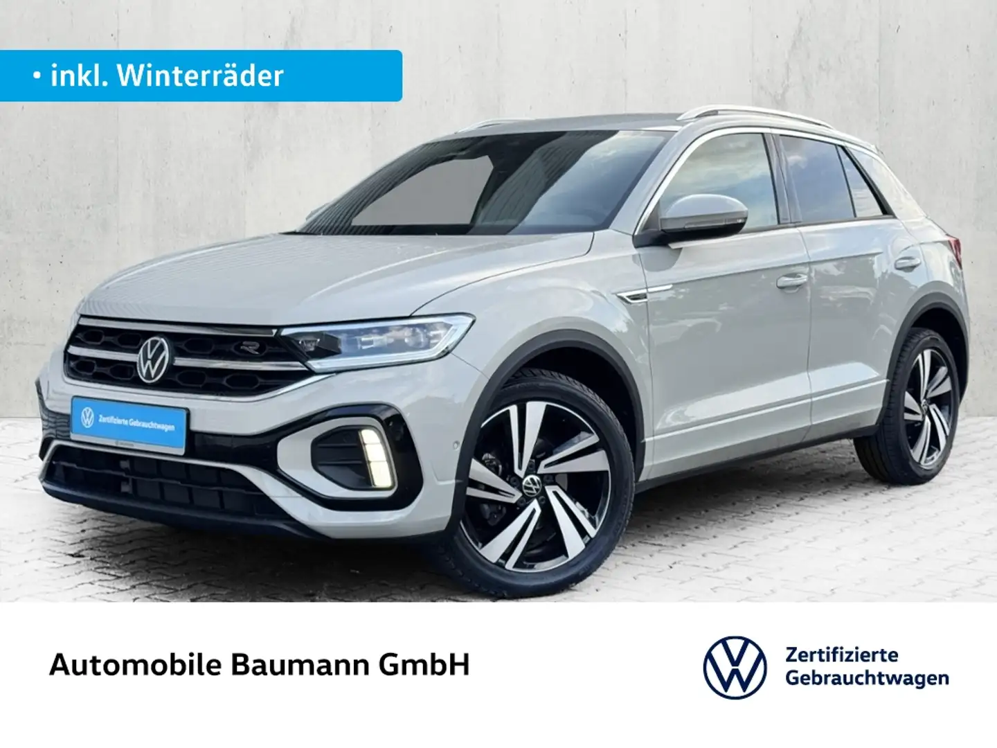 Volkswagen T-Roc 1.5 TSI DSG R-LINE *AHK*NAVI*KEYLESS* Gris - 1