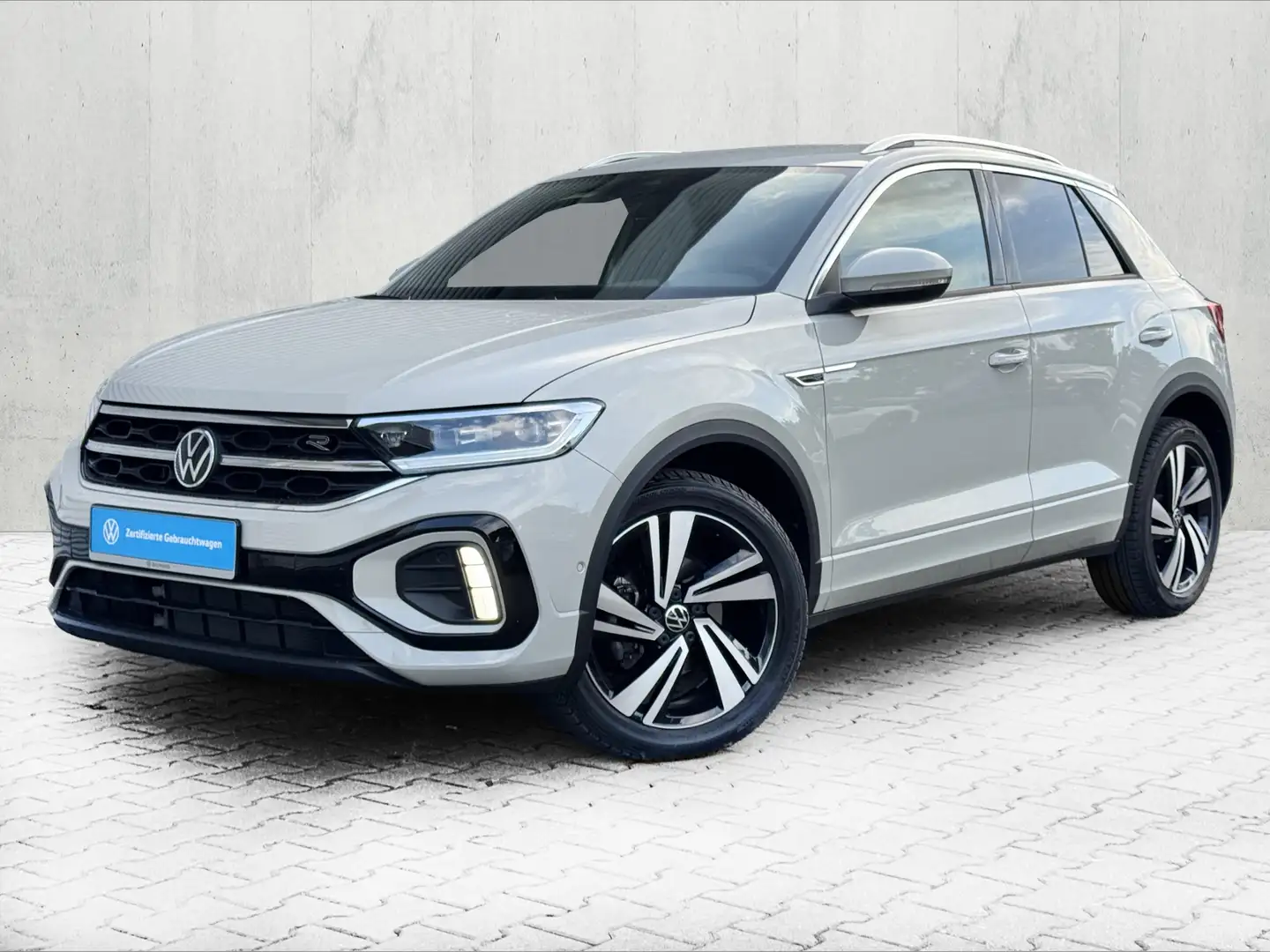 Volkswagen T-Roc 1.5 TSI DSG R-LINE *AHK*NAVI*KEYLESS* Gris - 2