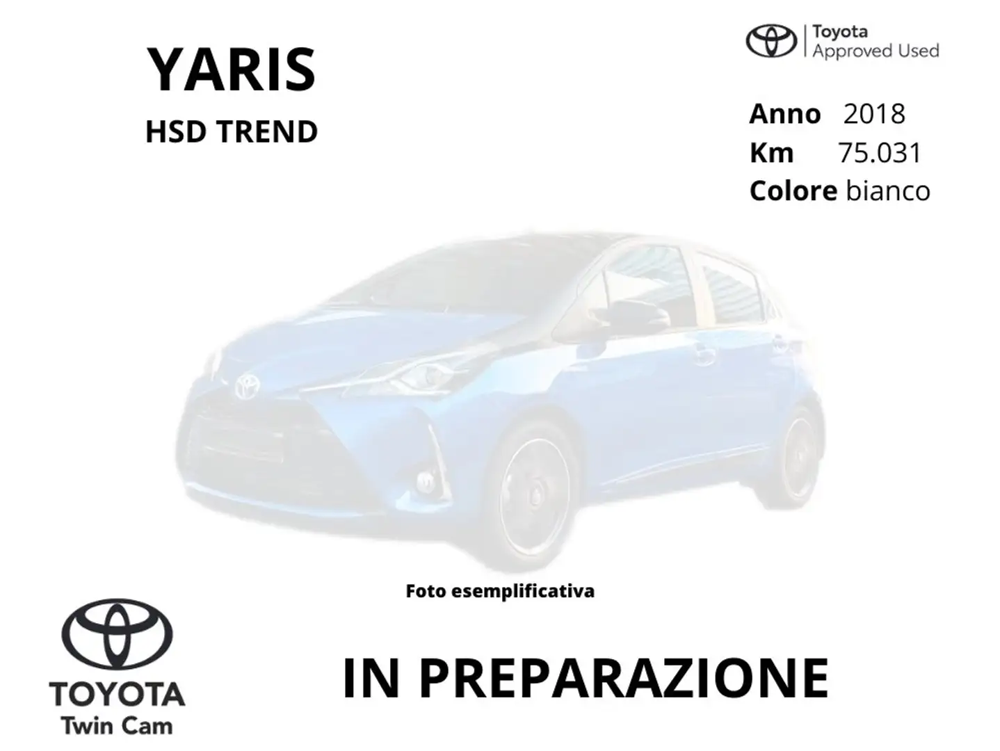 Toyota Yaris Yaris 5p 1.5h Active Blanco - 1