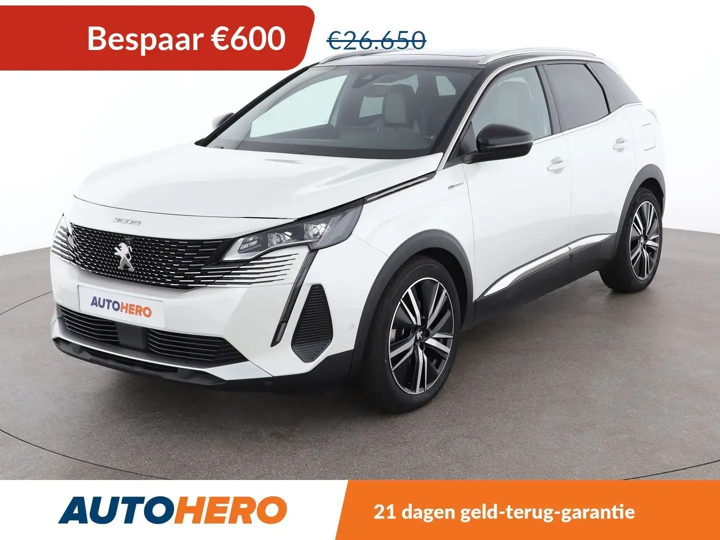 Peugeot 3008 1.6 Hybrid 4 300 GT Blanc - 1