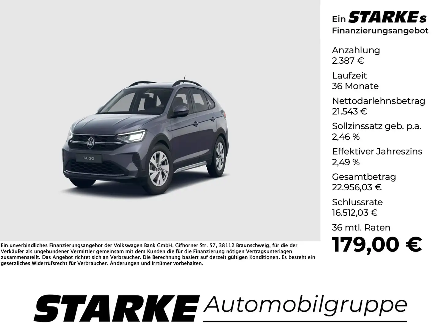 Volkswagen Taigo 1.0 TSI Life Grau - 1