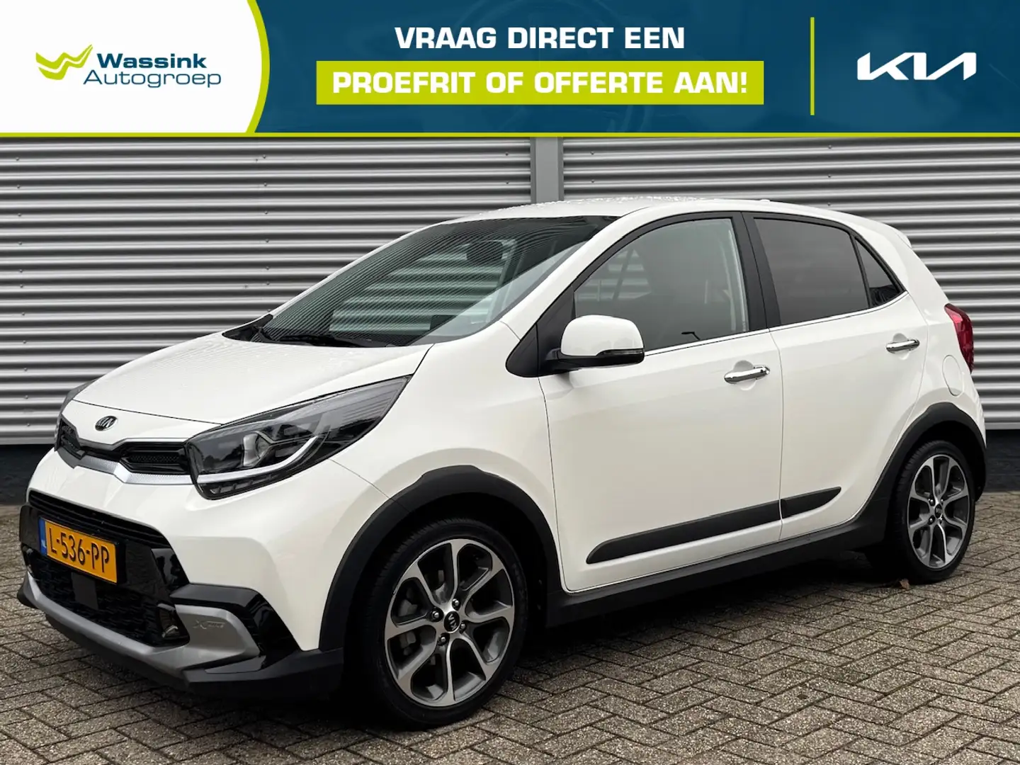Kia Picanto 1.0 T-GDi 100pk 5-zits X-Line | Stoel/Stuurwielver Wit - 1