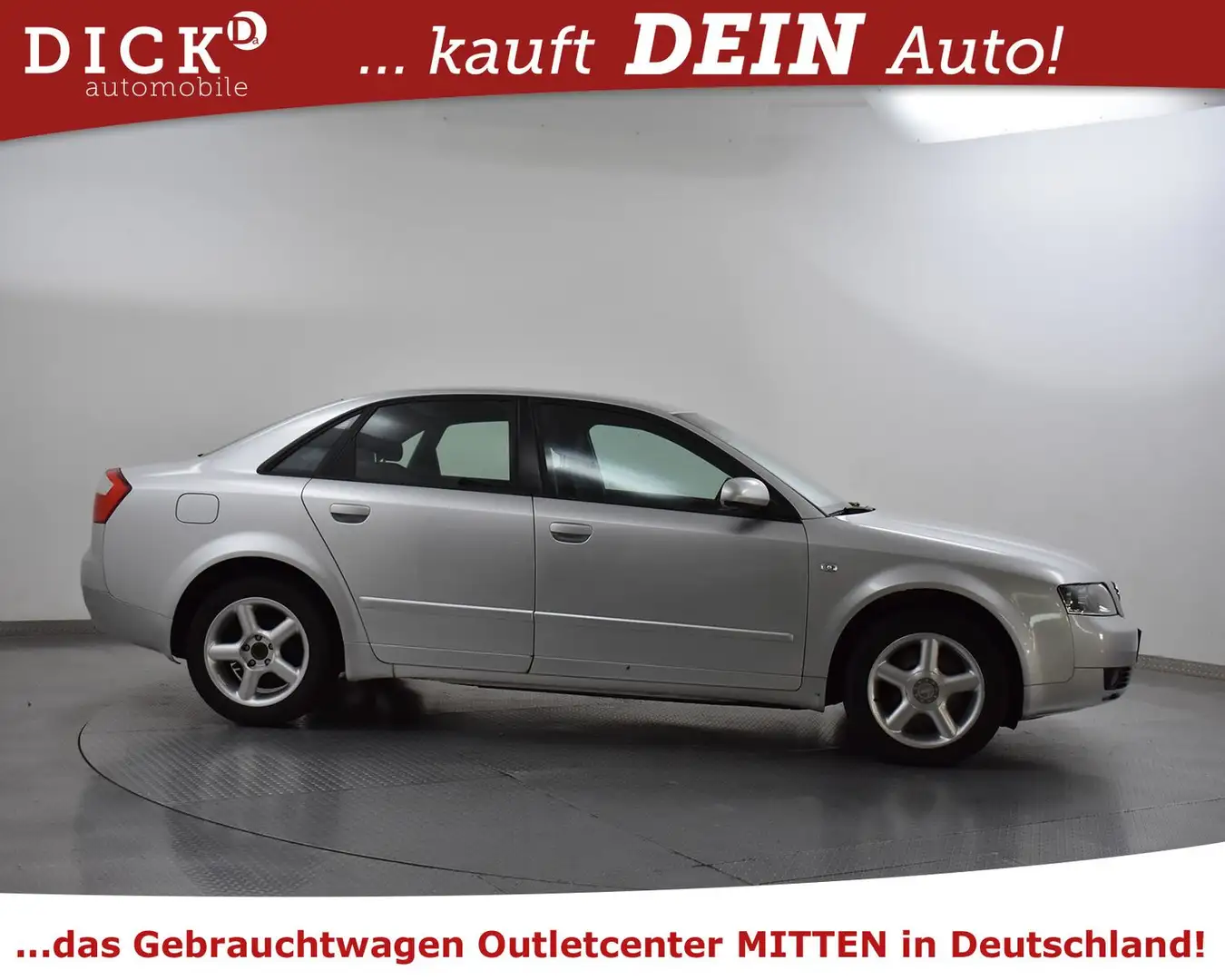 Audi A4 2.5 TDI  Aut. GEPFLEGT+SITZHZ+TEMP+EURO 4+LM Stříbrná - 2