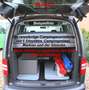 Volkswagen Caddy MiniCamper NEU ! extra gr. Bett + Sitzecke Blanc - thumbnail 14