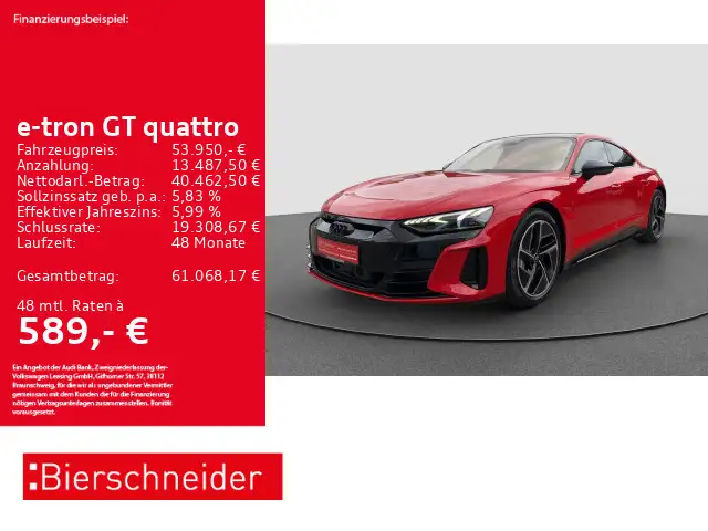 Audi e-tron GT e-tron GT NP 142.215 KERAMIK LASER HuD